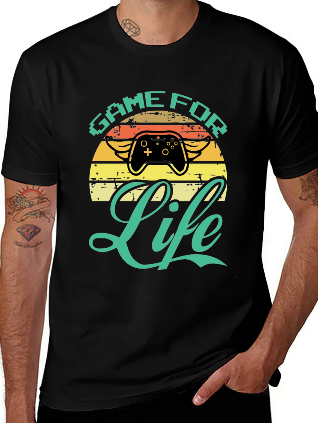 Game For Life T-Shirt - Gamer Style