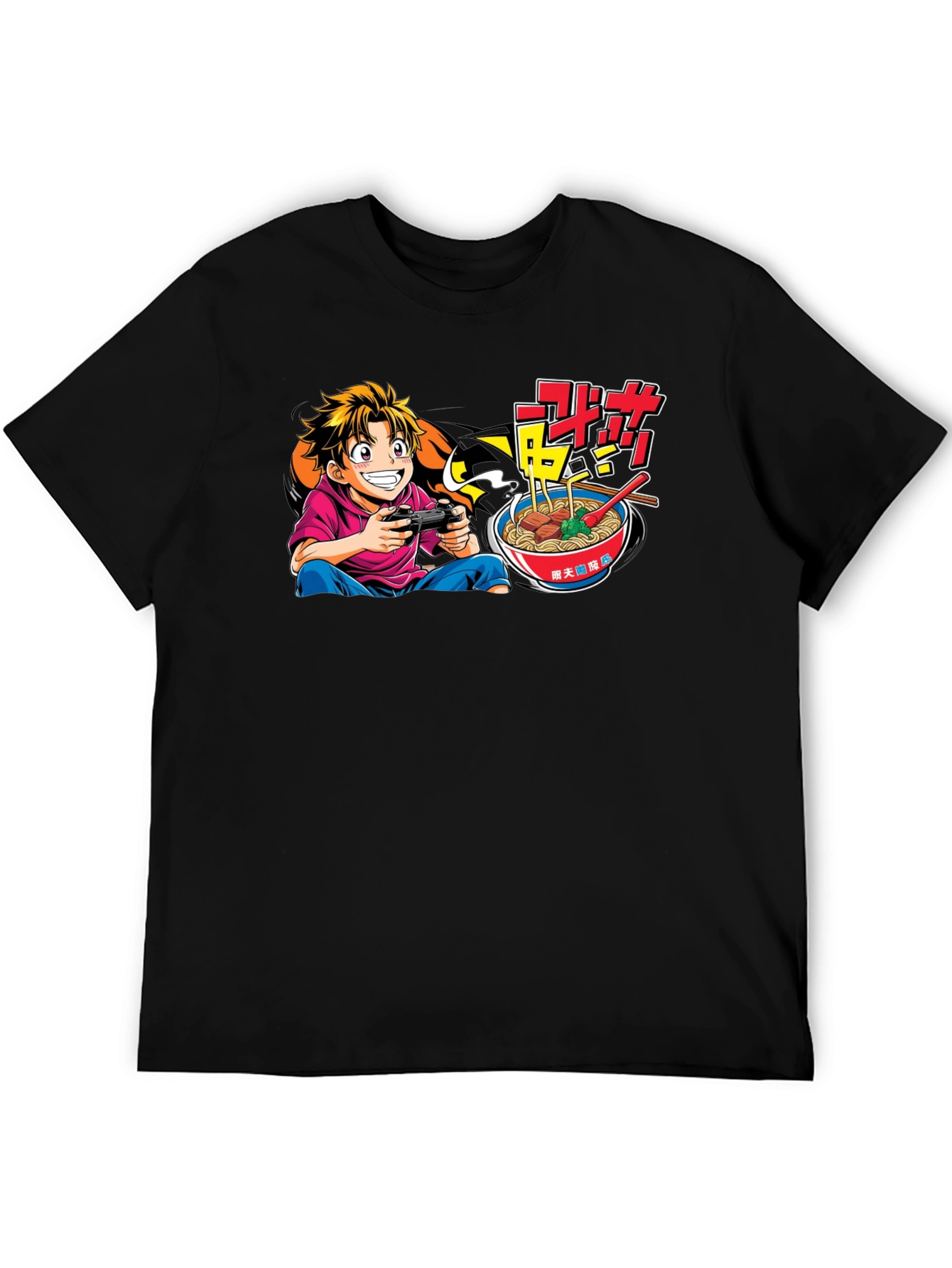 Gamer Ramen Black Graphic Tee