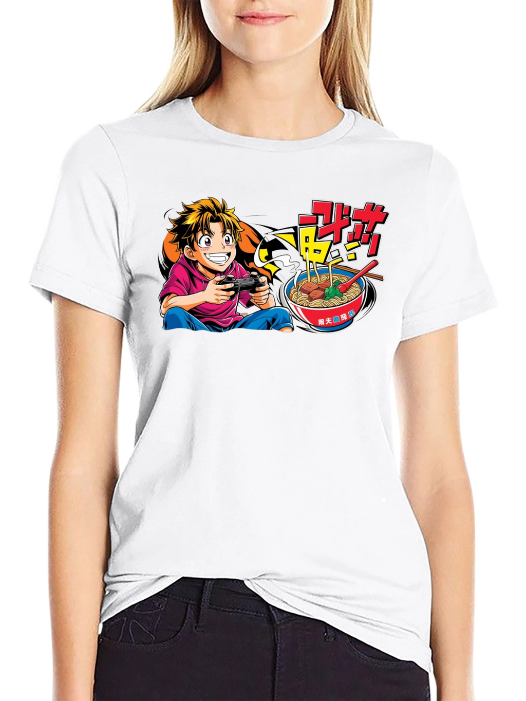 Gamer Ramen Black Graphic Tee