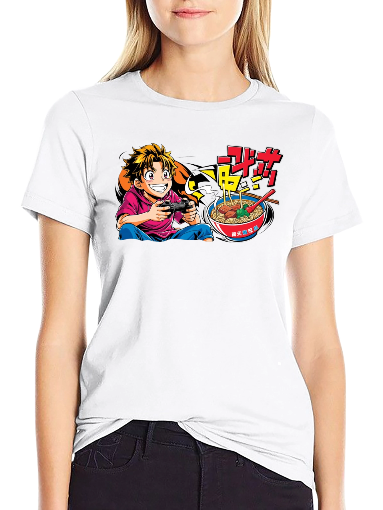 Gamer Ramen Black Graphic Tee