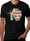 April Showers Bring May Flowers Graphic Tee