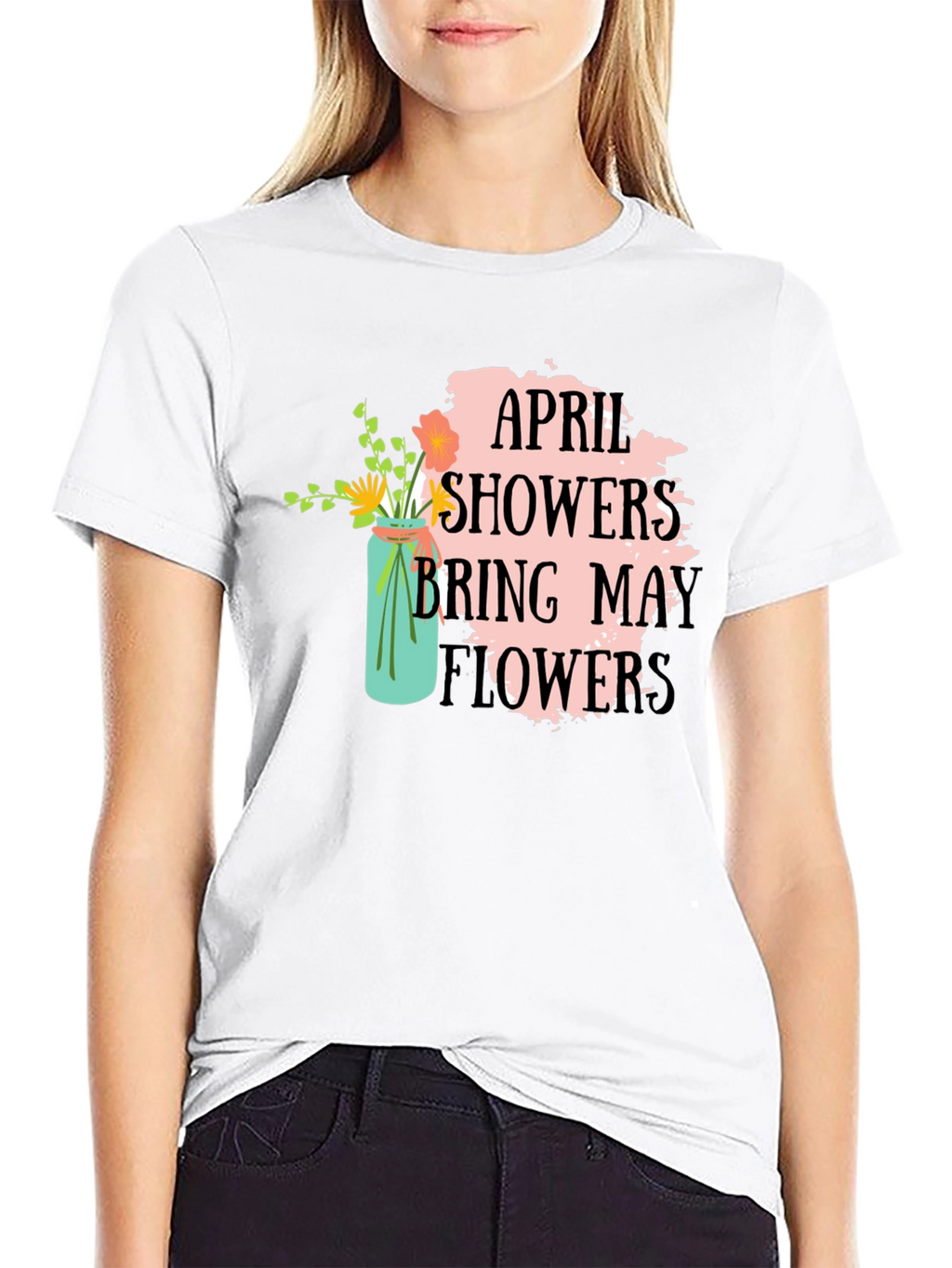 April Showers Bring May Flowers Graphic Tee
