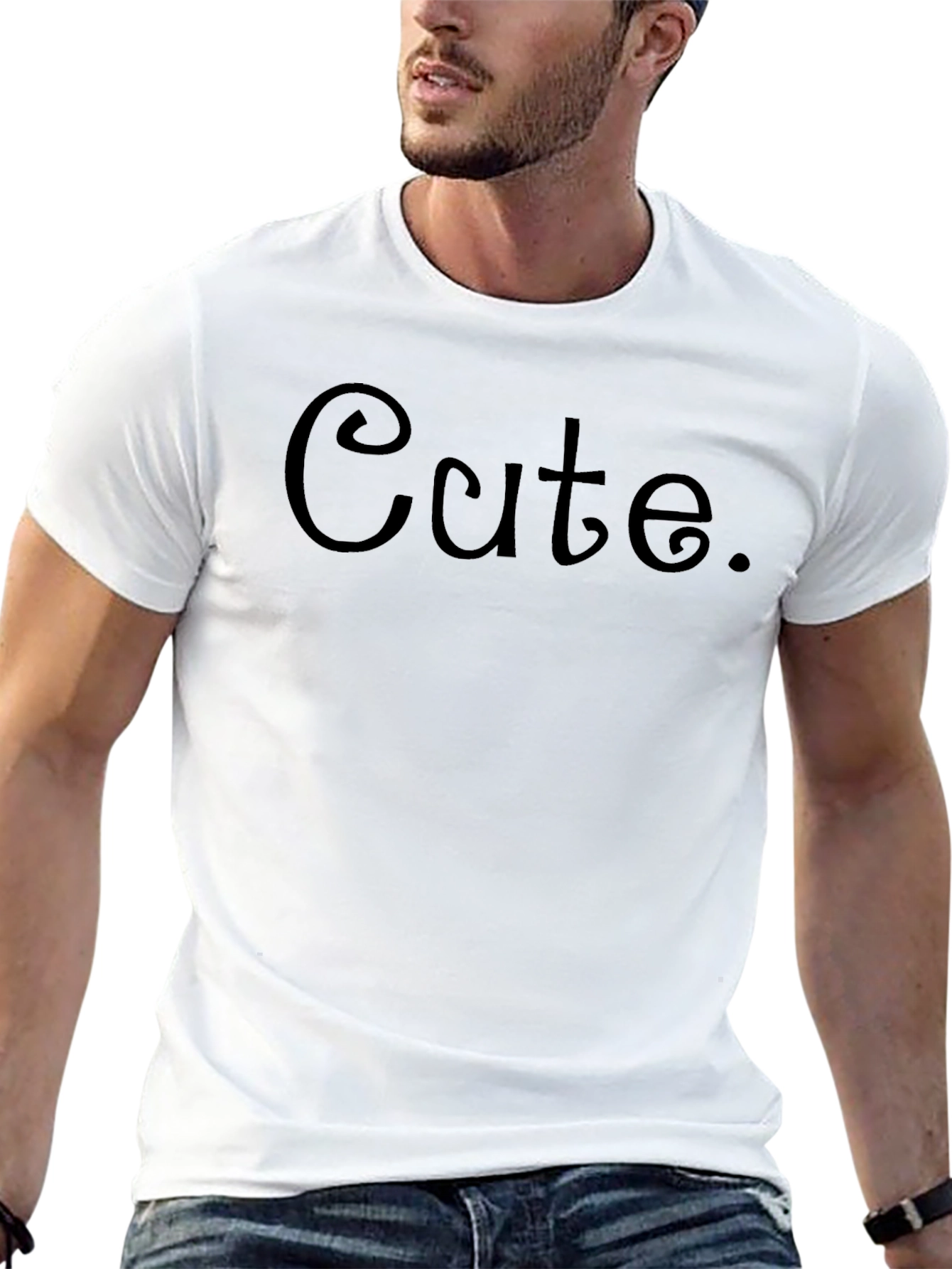 Cute Graphic Print Crew Neck T-Shirt