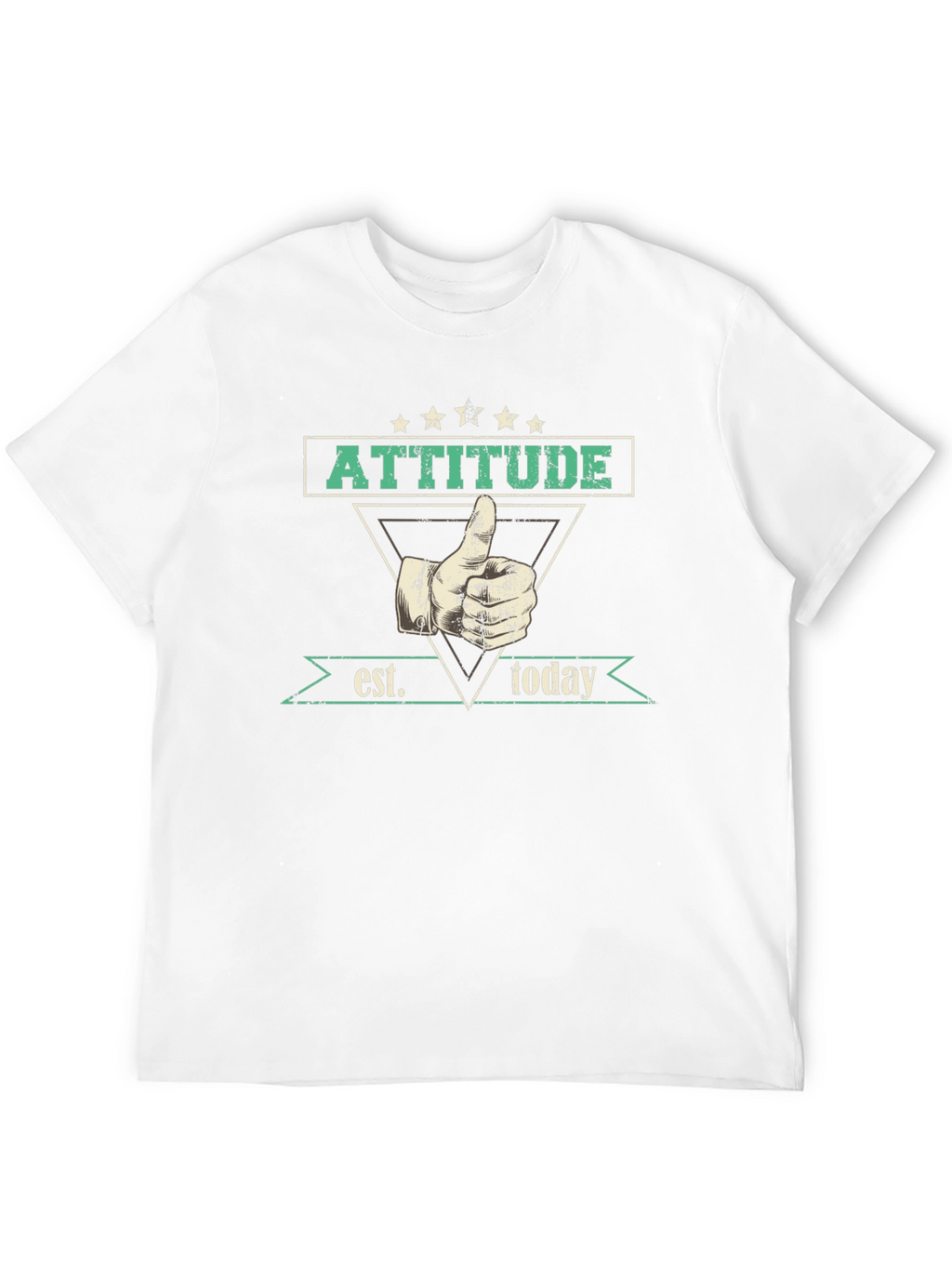 Attitude Established Today Graphic Tee - Black