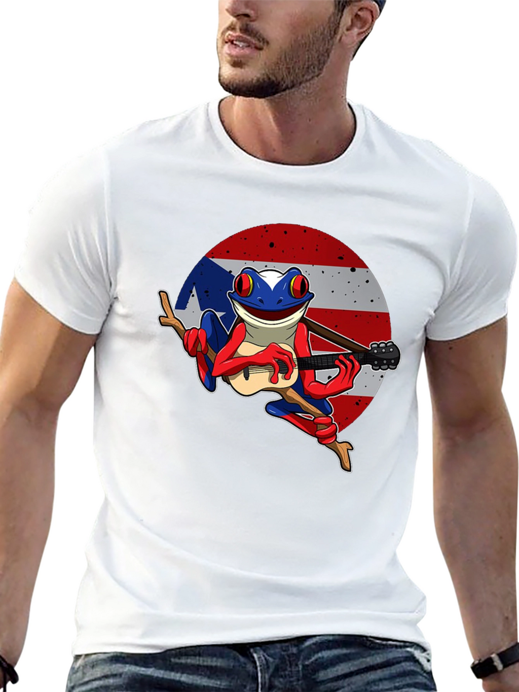 Puerto Rico Flag Coqui Frog T-Shirt