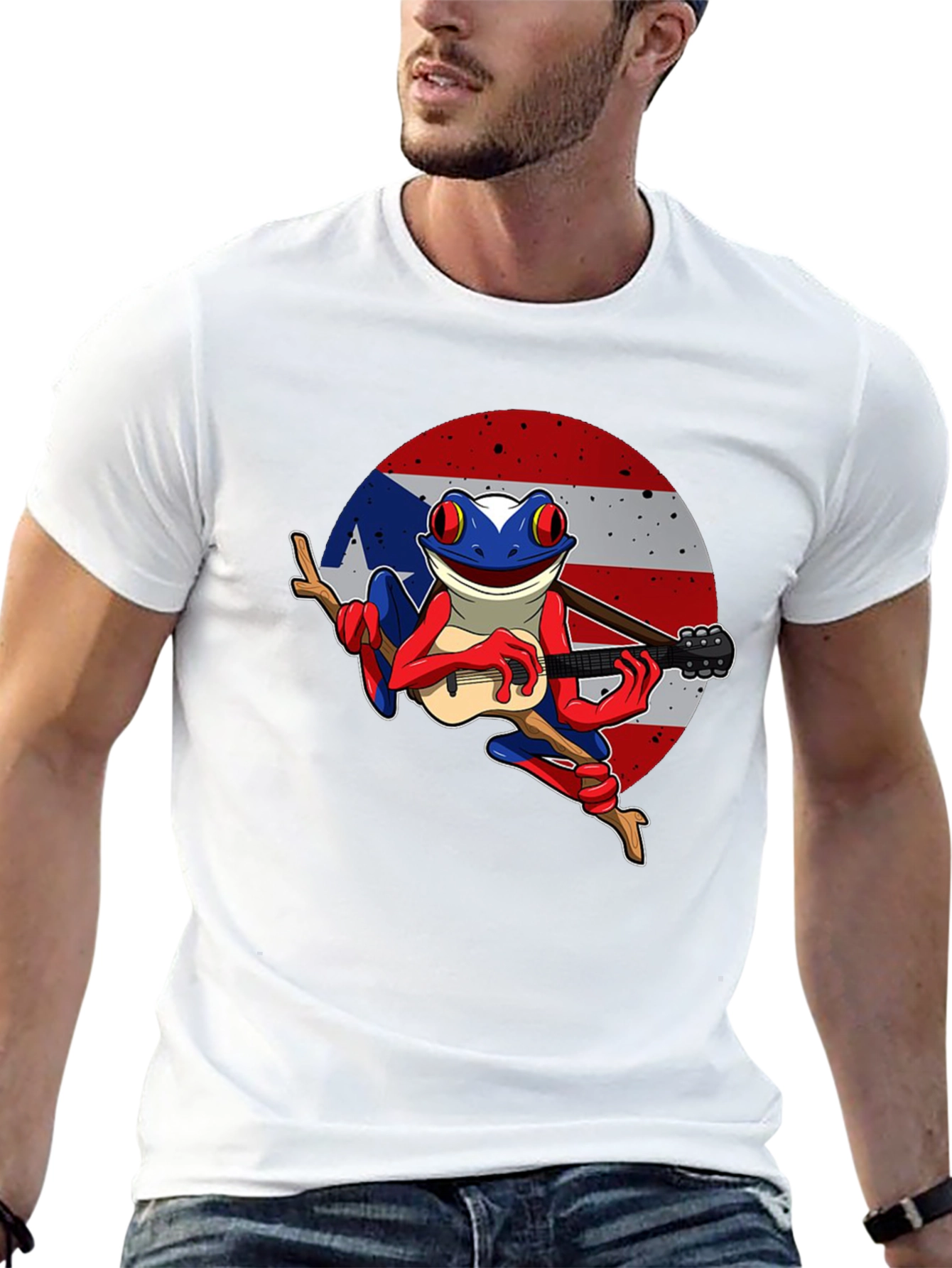Puerto Rico Flag Coqui Frog T-Shirt