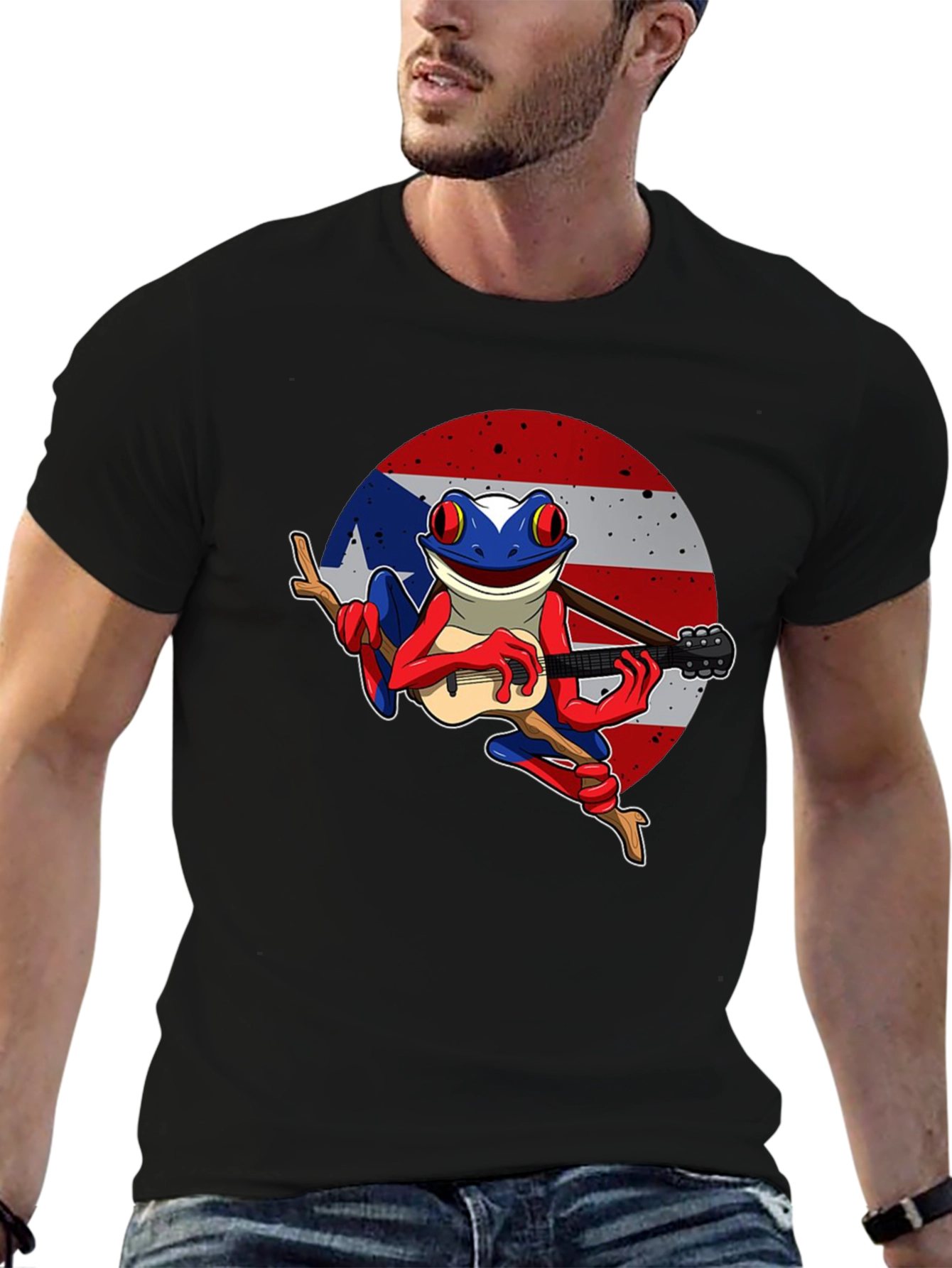 Puerto Rico Flag Coqui Frog T-Shirt