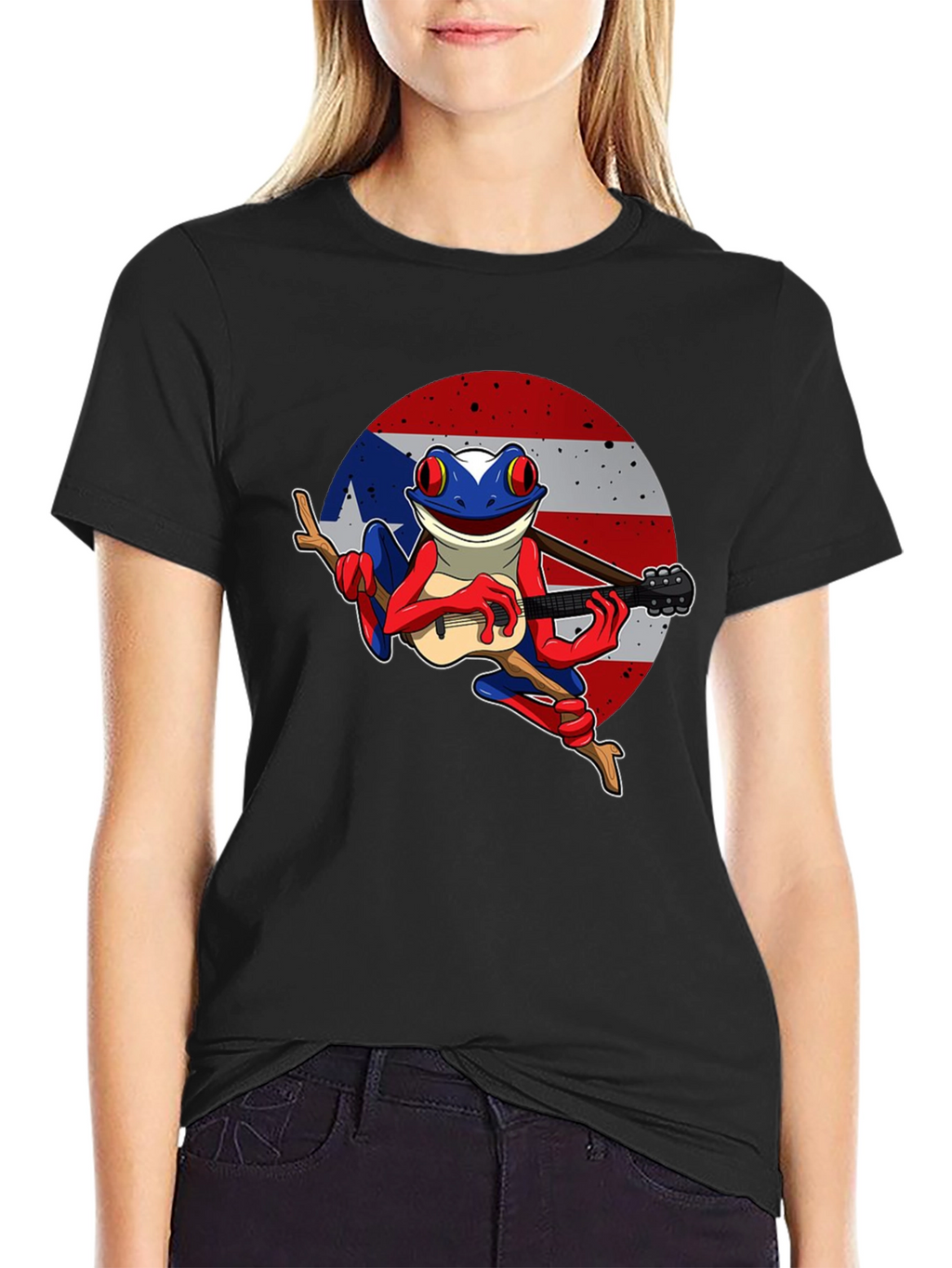Puerto Rico Flag Coqui Frog T-Shirt