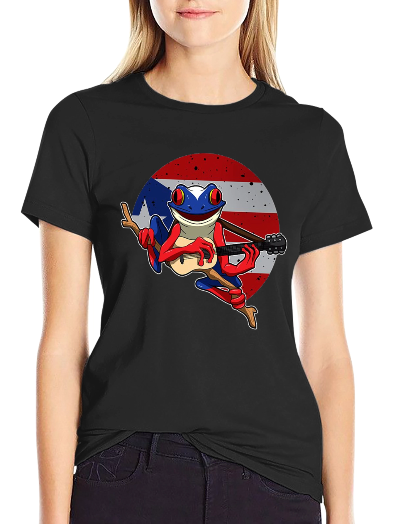 Puerto Rico Flag Coqui Frog T-Shirt
