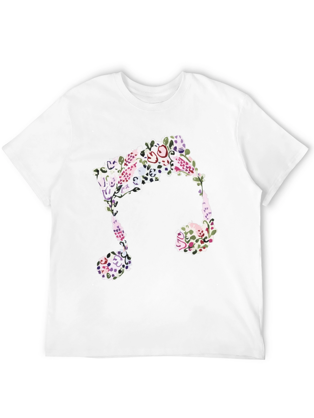 Floral Music Note Graphic Tee