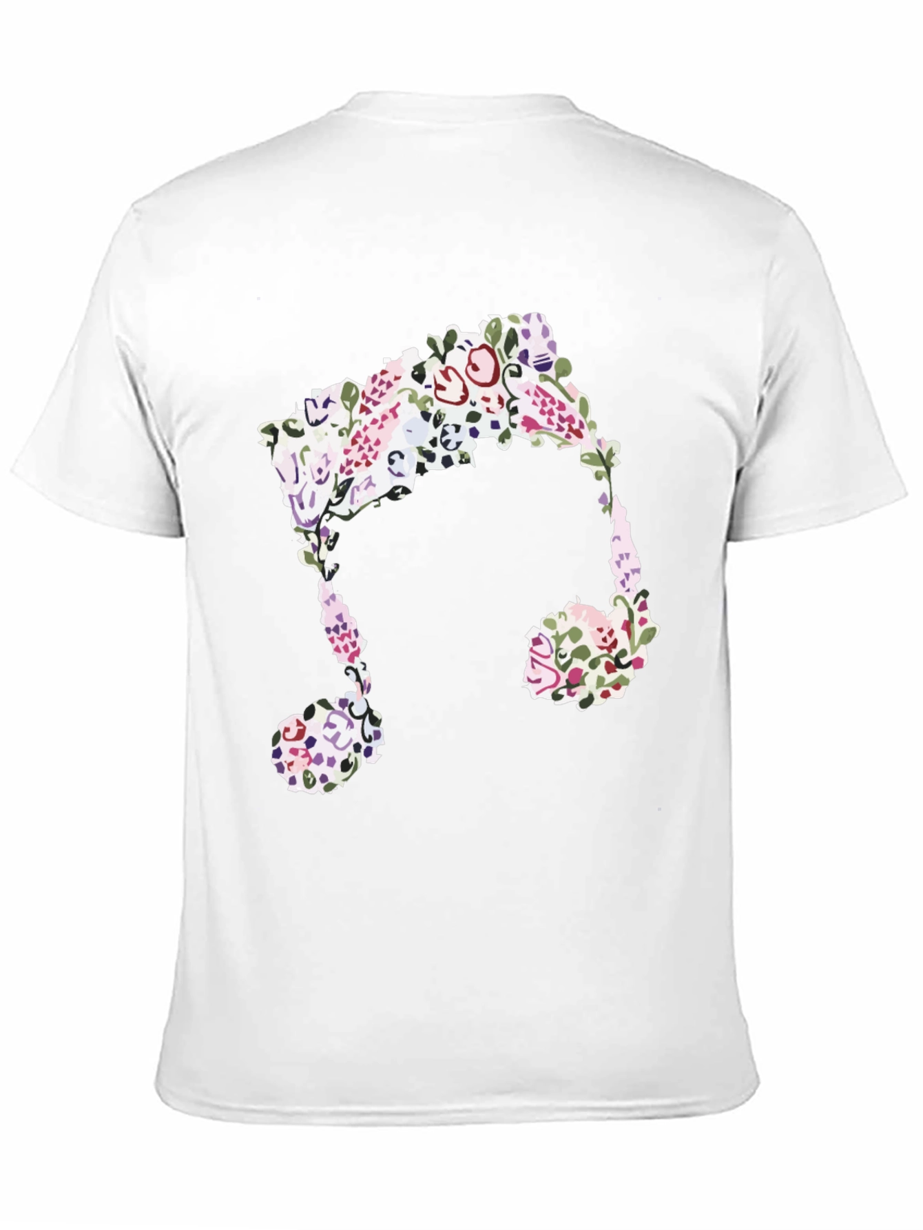Floral Music Note Graphic Tee