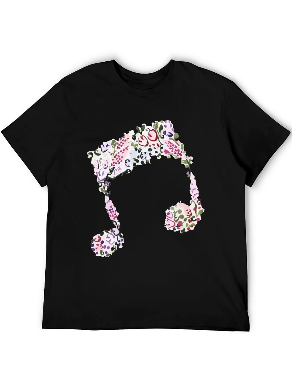 Floral Music Note Graphic Tee