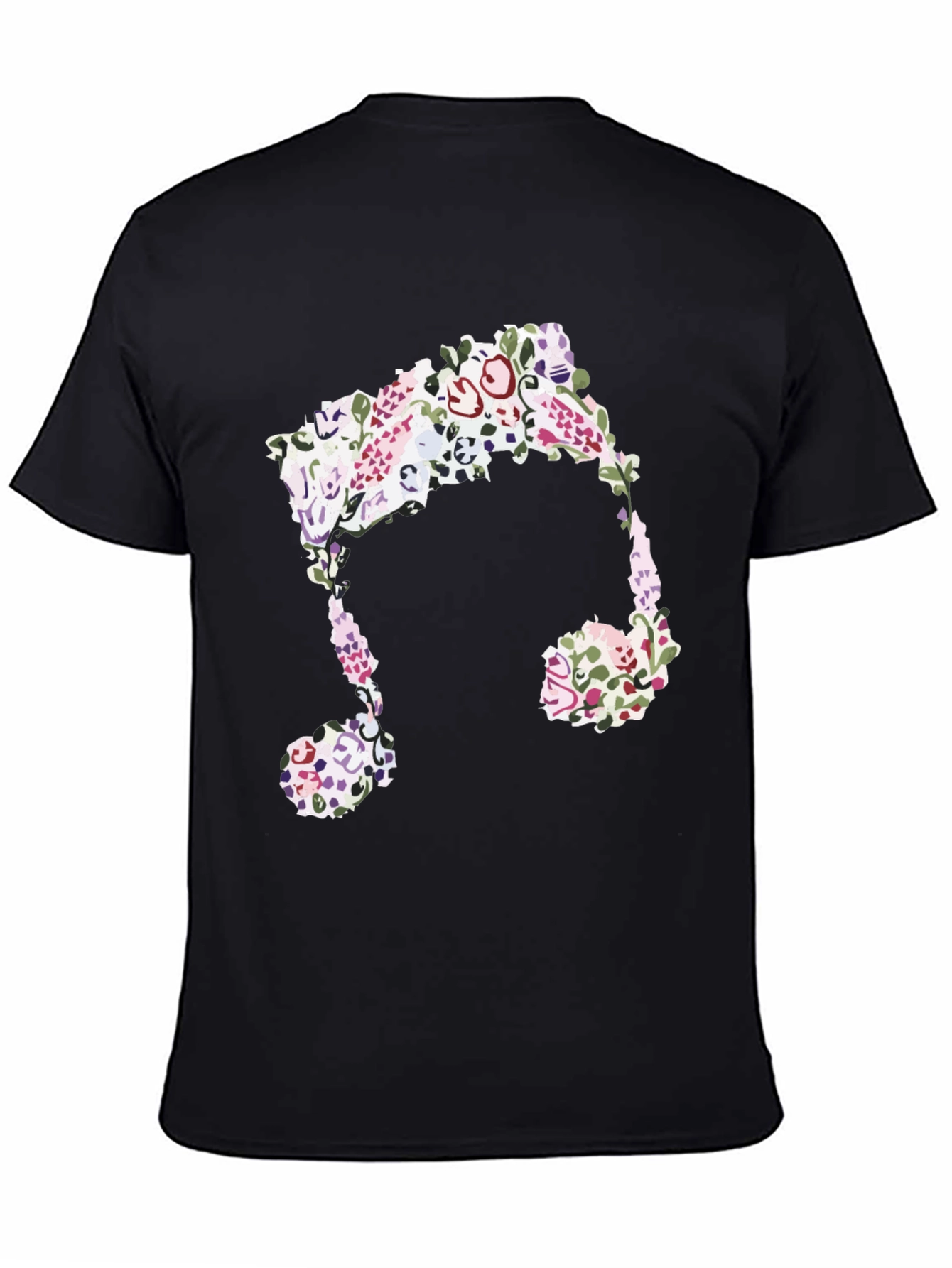 Floral Music Note Graphic Tee