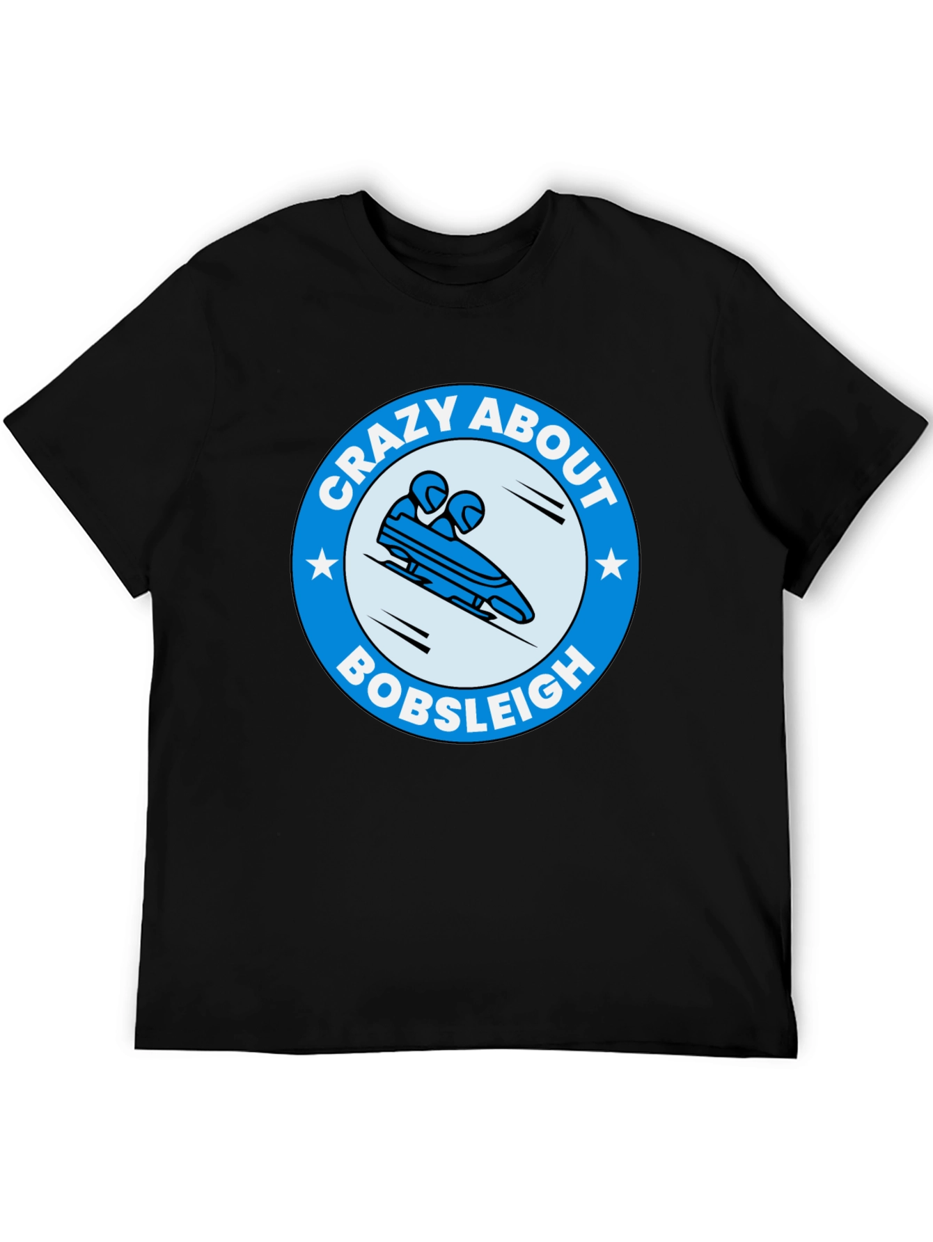 Crazy About Bobsleigh Graphic Tee - Winter Sports Fan T-Shirt