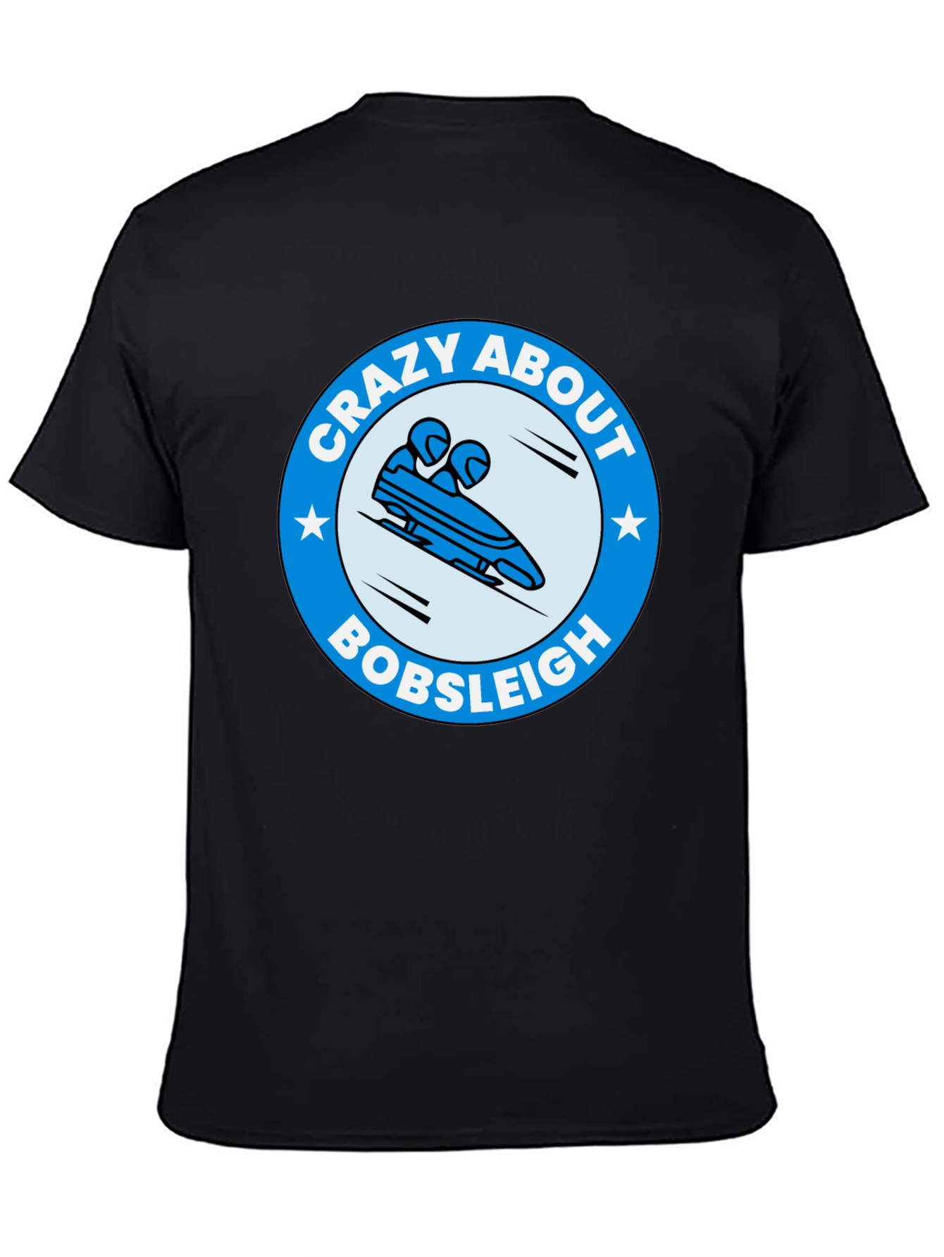 Crazy About Bobsleigh Graphic Tee - Winter Sports Fan T-Shirt