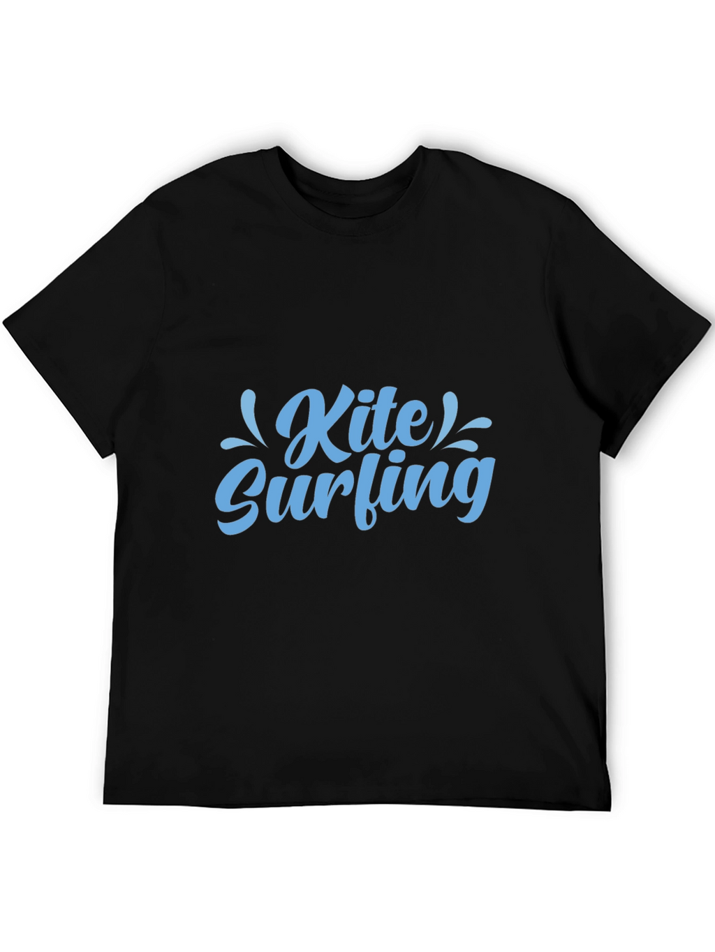 Kite Surfing Graphic Black Tee