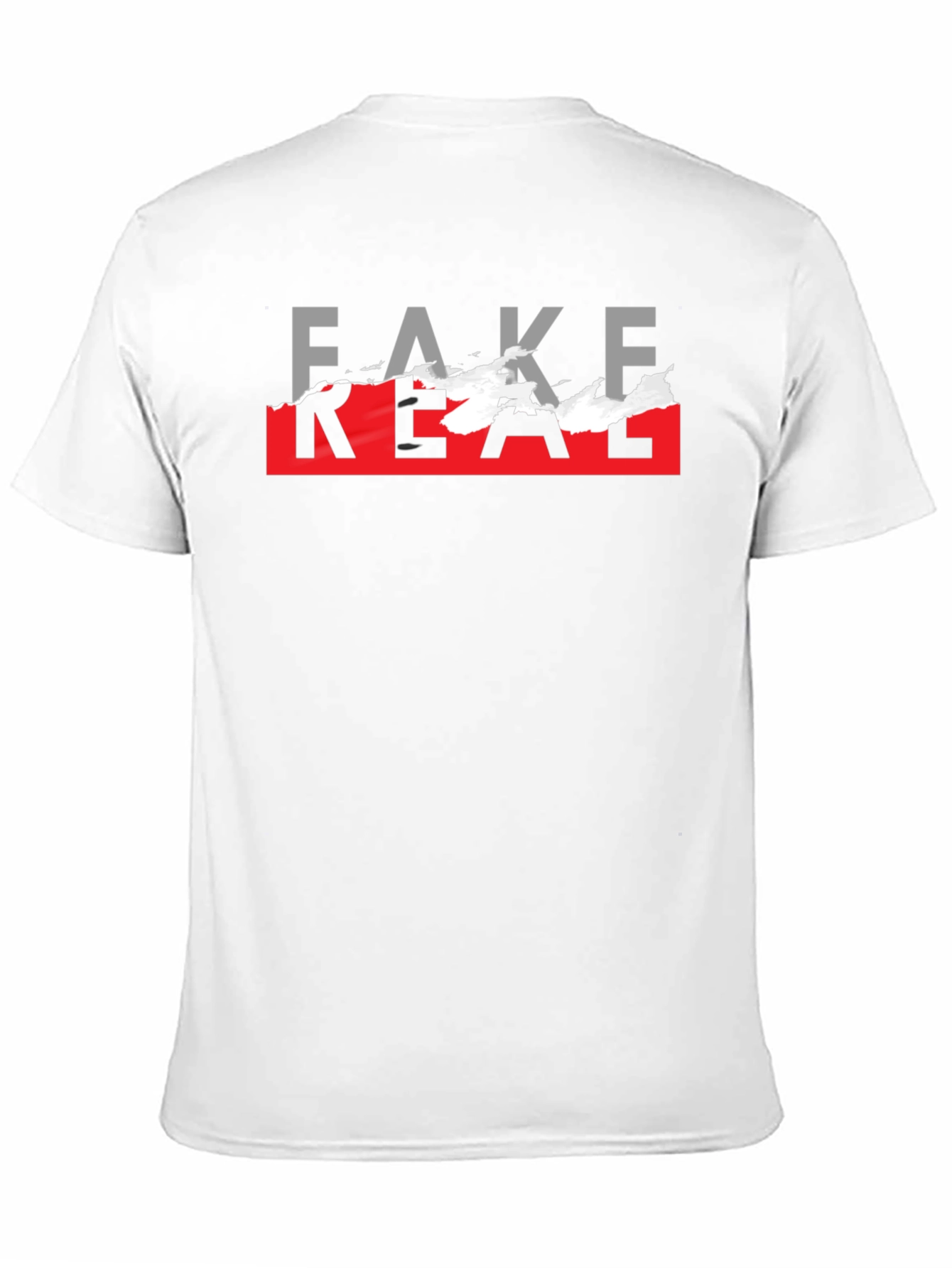 Fake Real Graphic T-Shirt - Trendy Streetwear