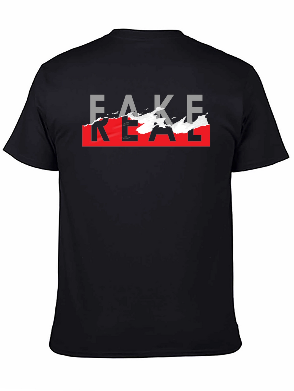 Fake Real Graphic T-Shirt - Trendy Streetwear
