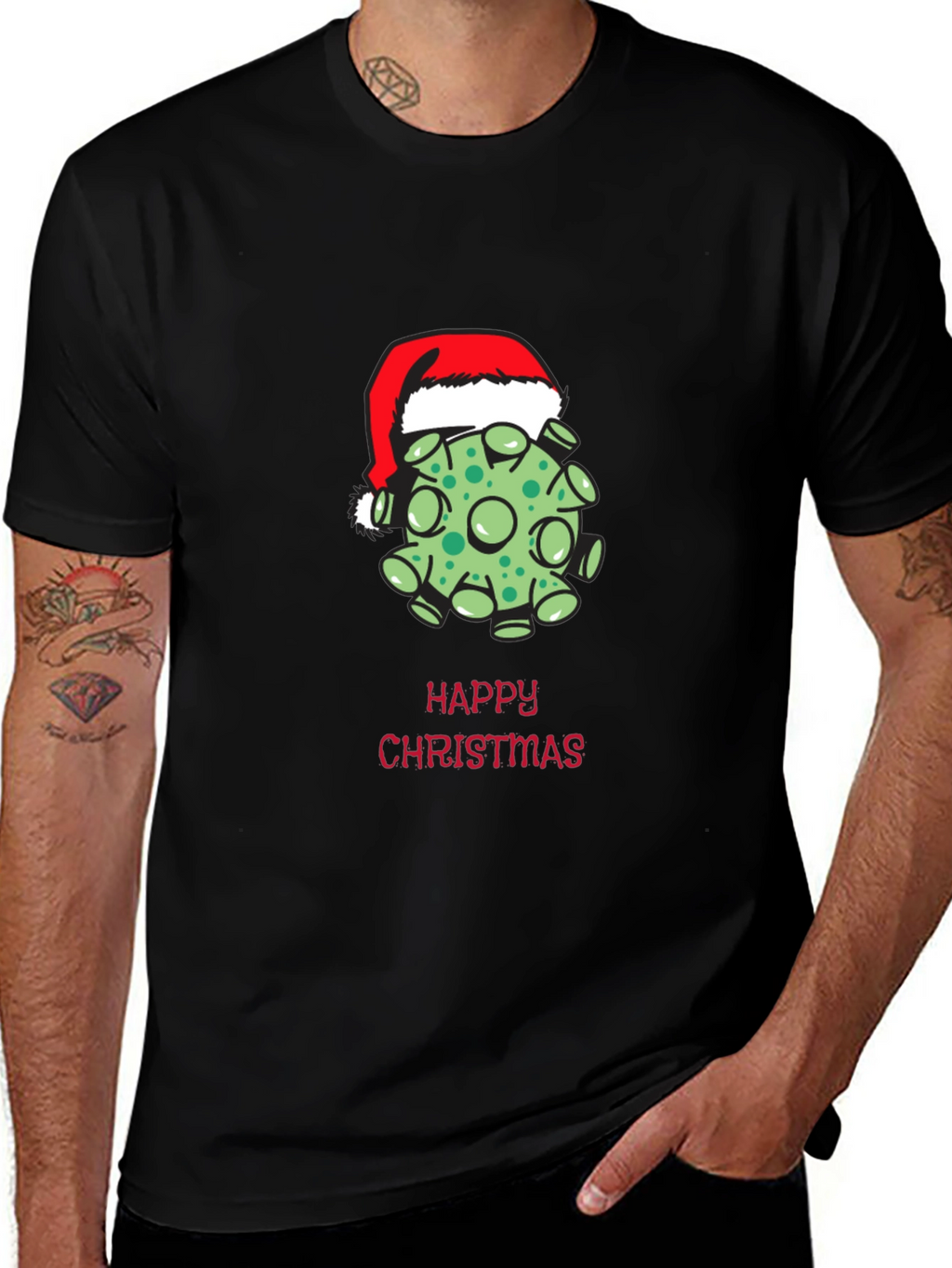 COVID Christmas T-Shirt - Holiday Humor Apparel