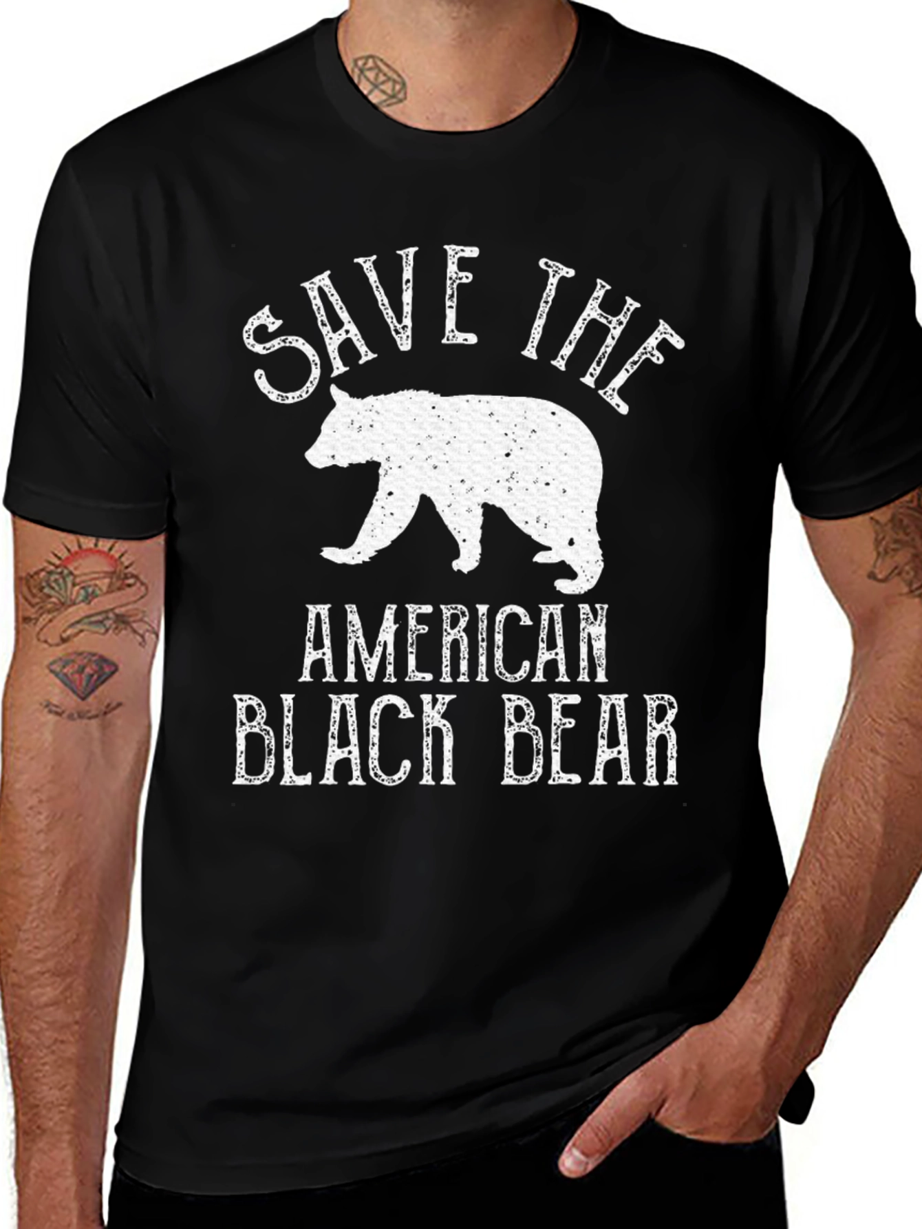 Save The American Black Bear Graphic Tee