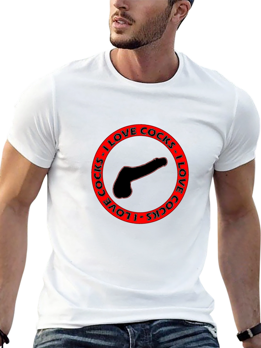 Bold Statement T-Shirt - I Love Cocks Graphic