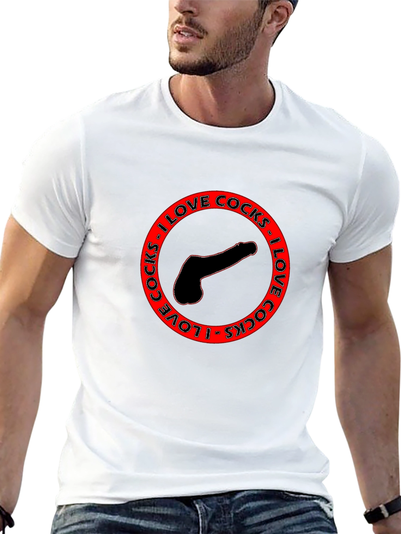 Bold Statement T-Shirt - I Love Cocks Graphic