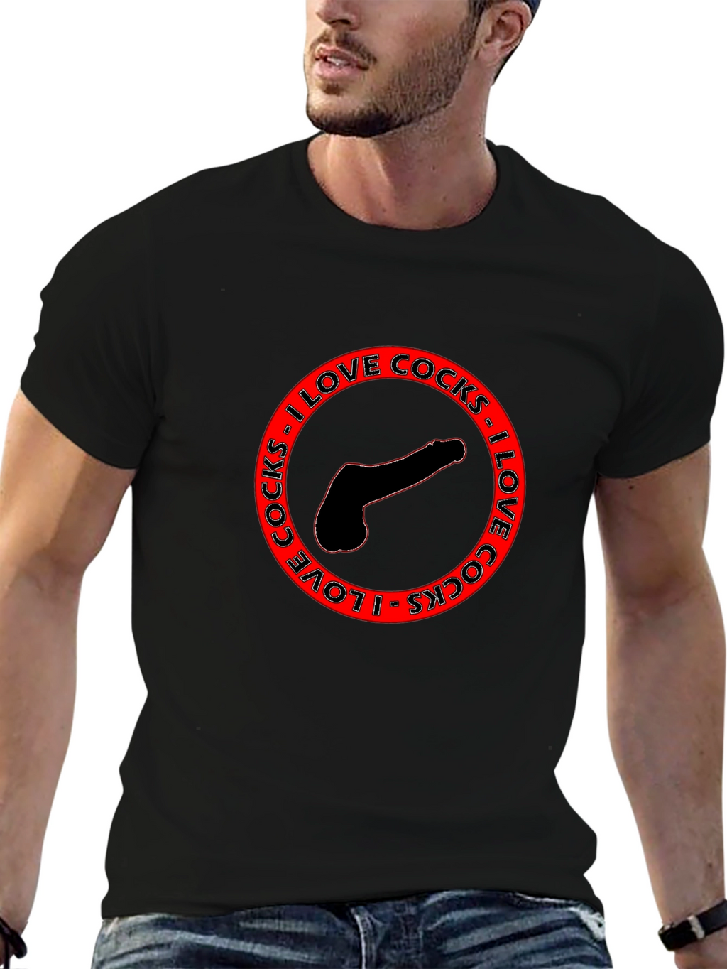 Bold Statement T-Shirt - I Love Cocks Graphic