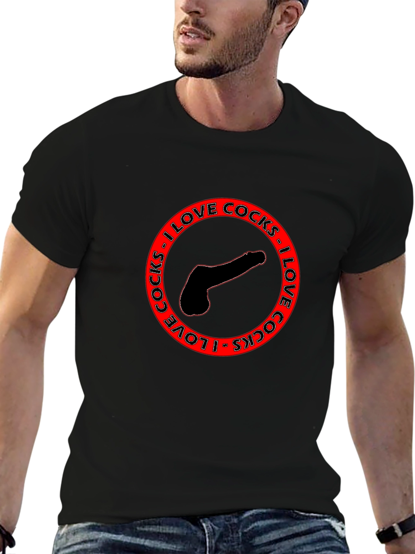 Bold Statement T-Shirt - I Love Cocks Graphic