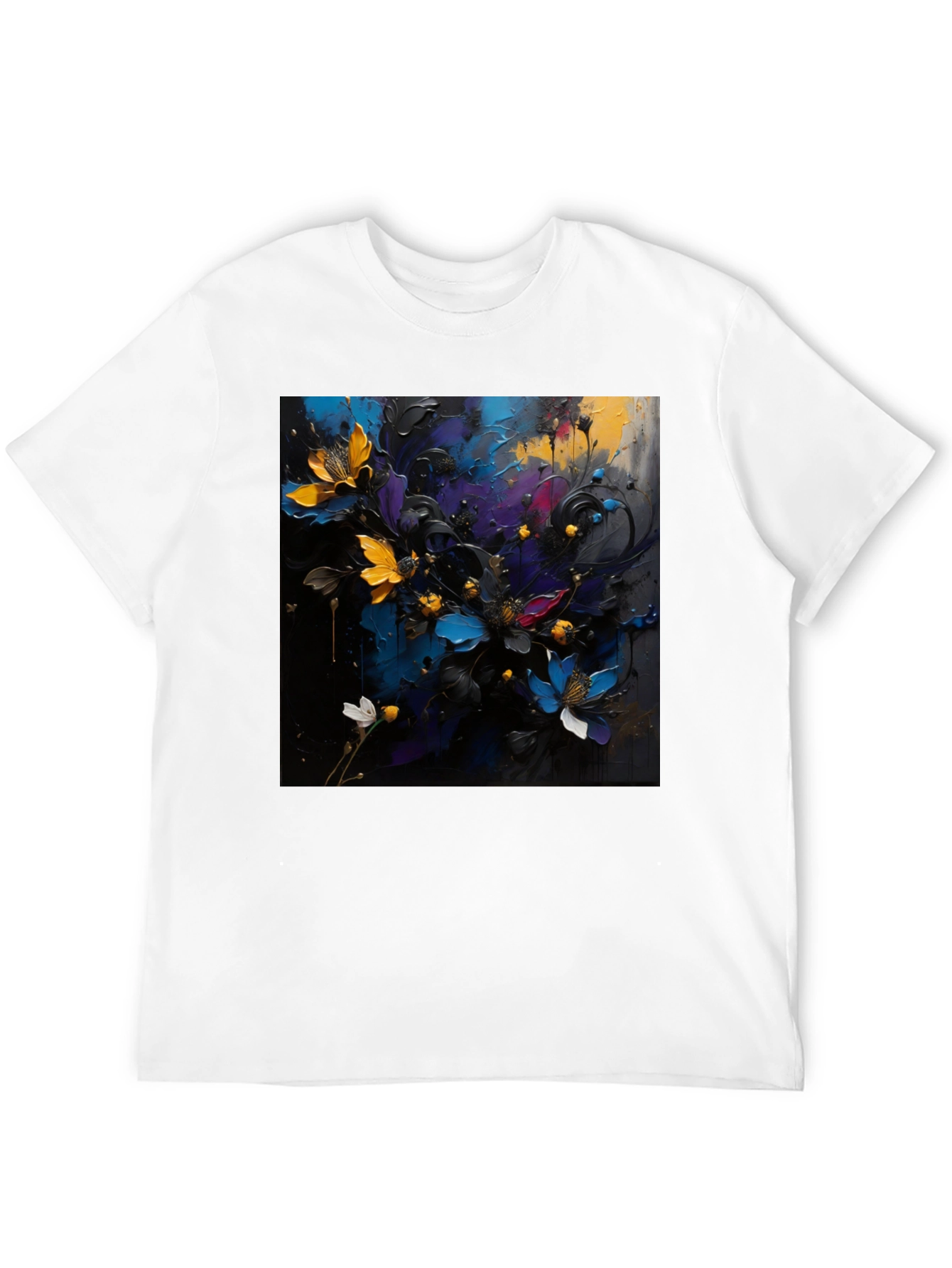 Floral Art T-Shirt - Bold Expression