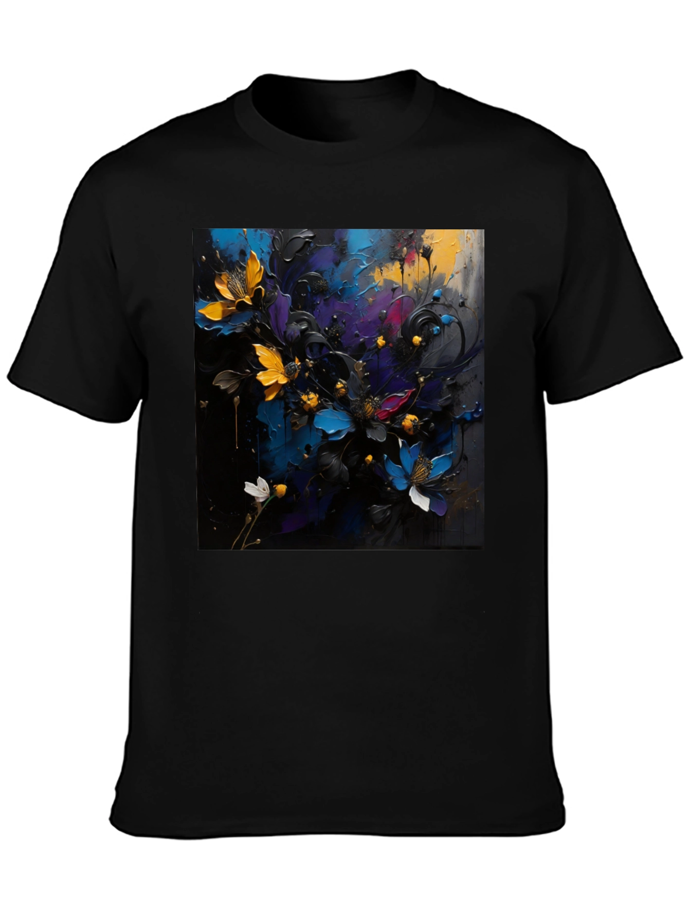Floral Art T-Shirt - Bold Expression