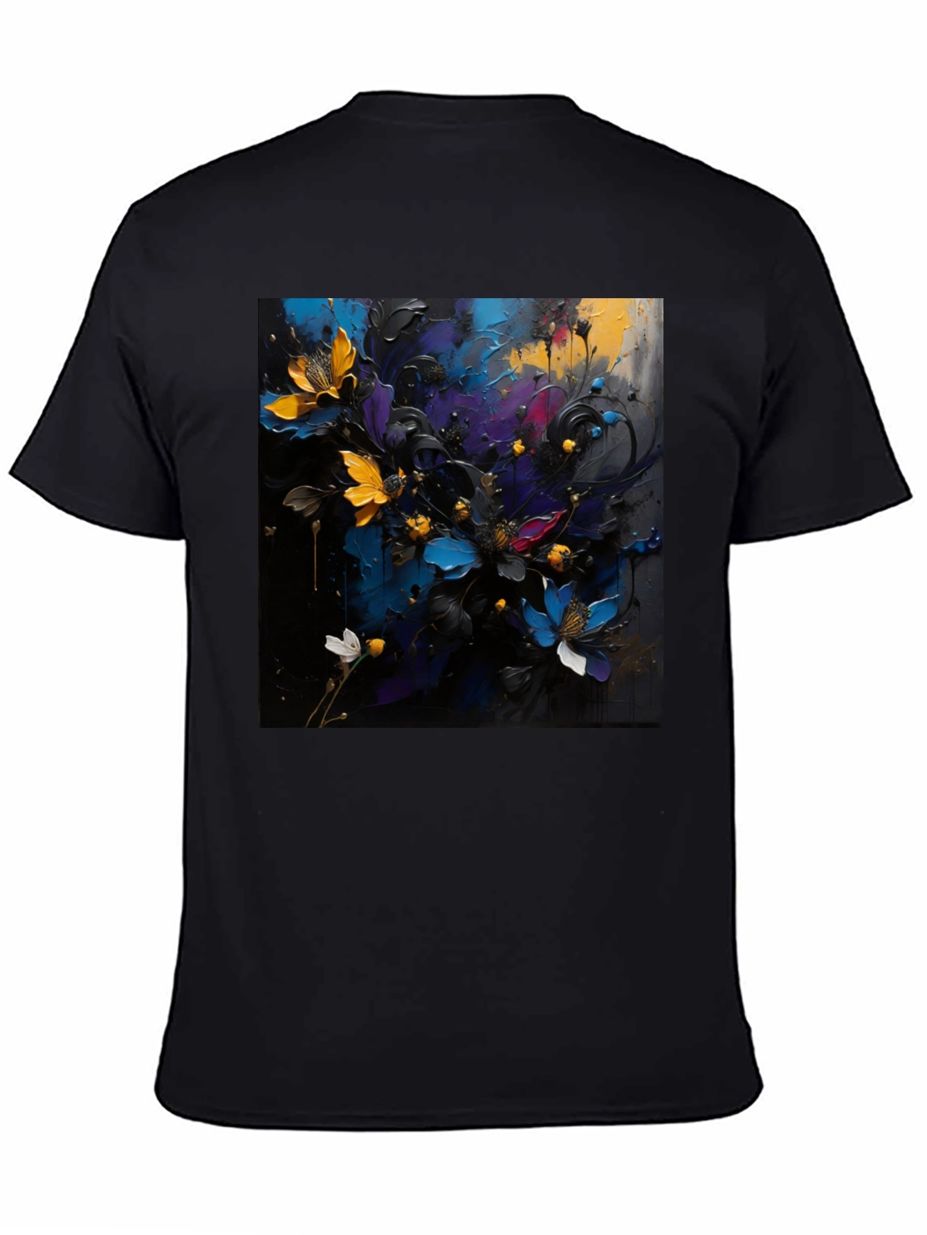 Floral Art T-Shirt - Bold Expression