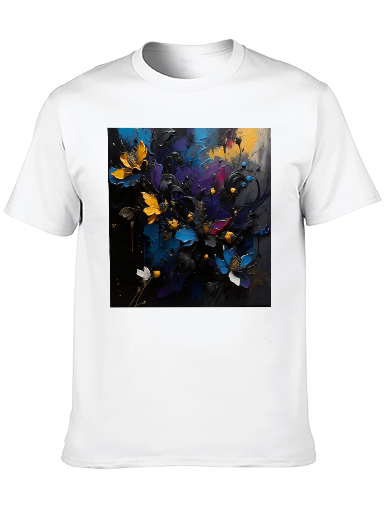 Floral Art T-Shirt - Bold Expression