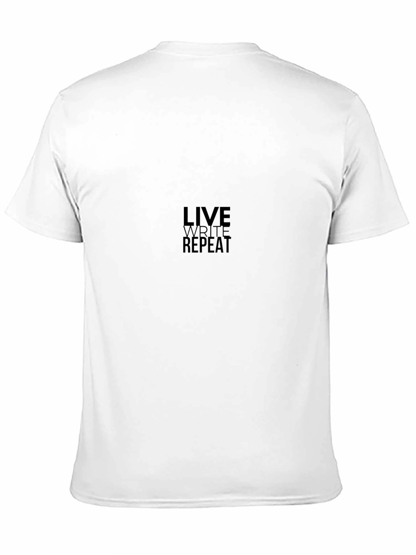 Live Write Repeat Black Graphic Tee