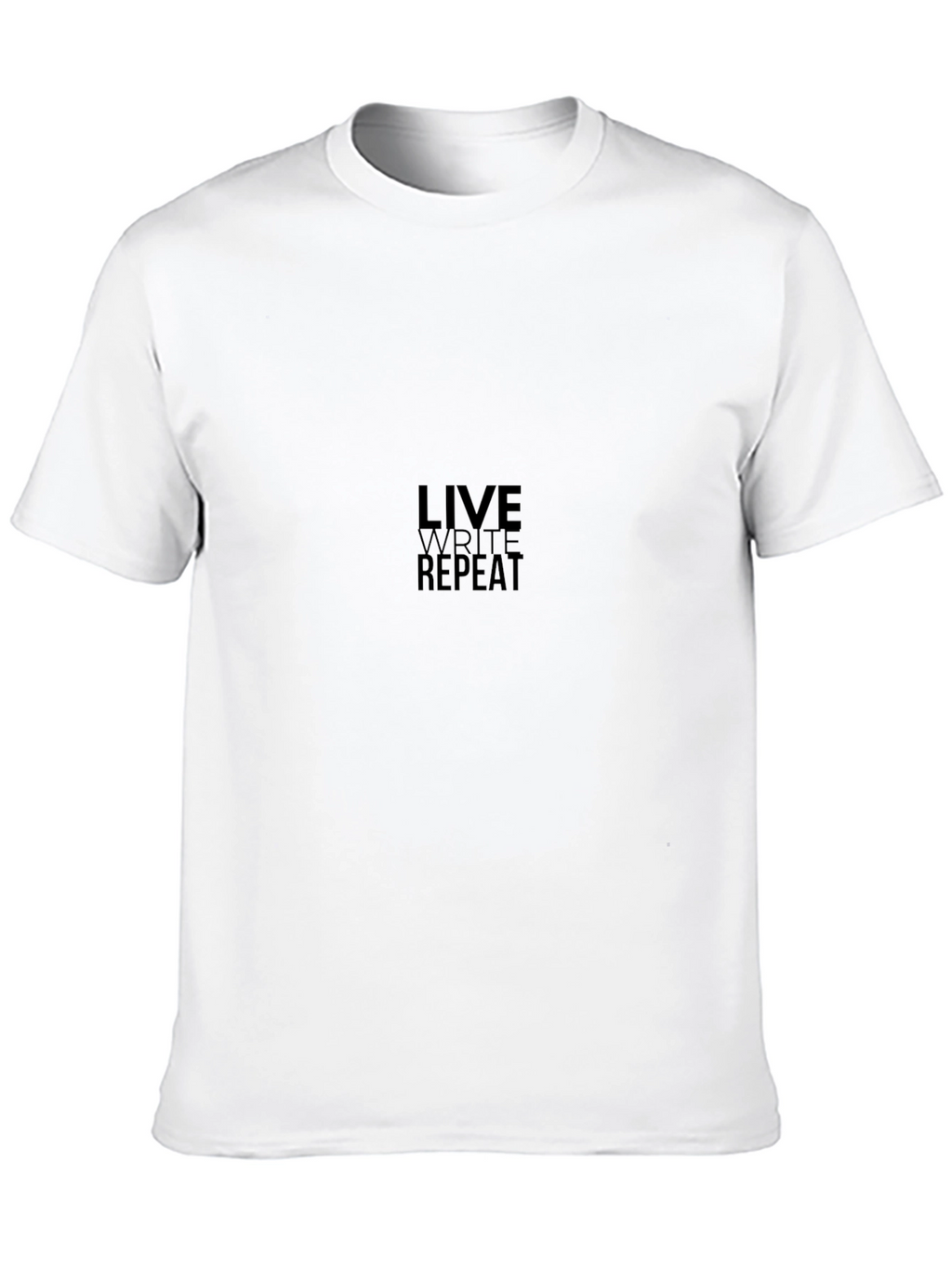Live Write Repeat Black Graphic Tee