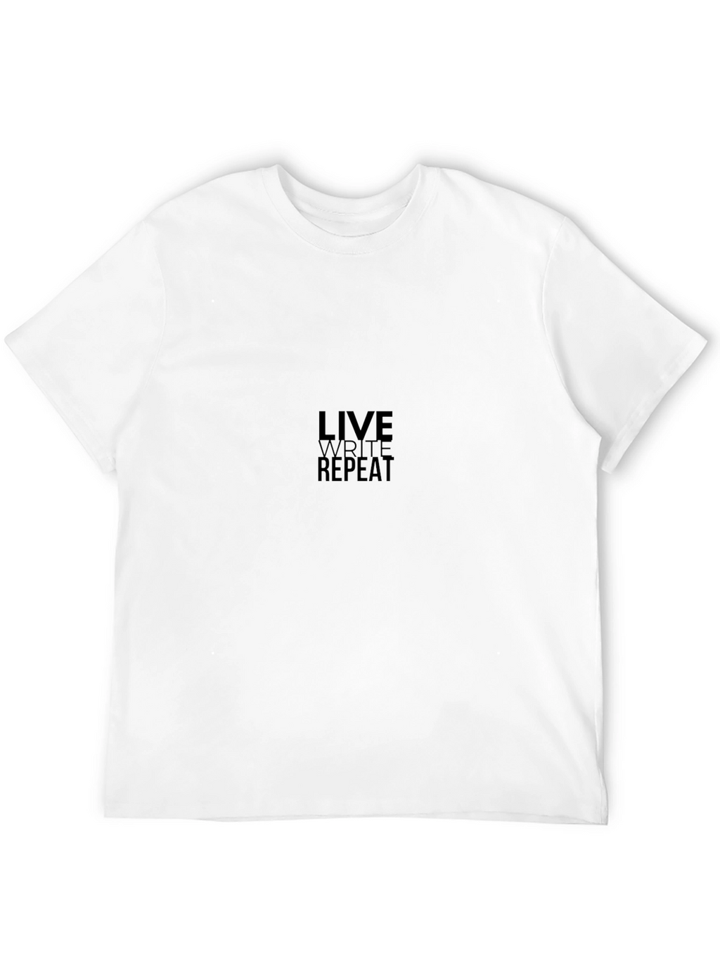 Live Write Repeat Black Graphic Tee