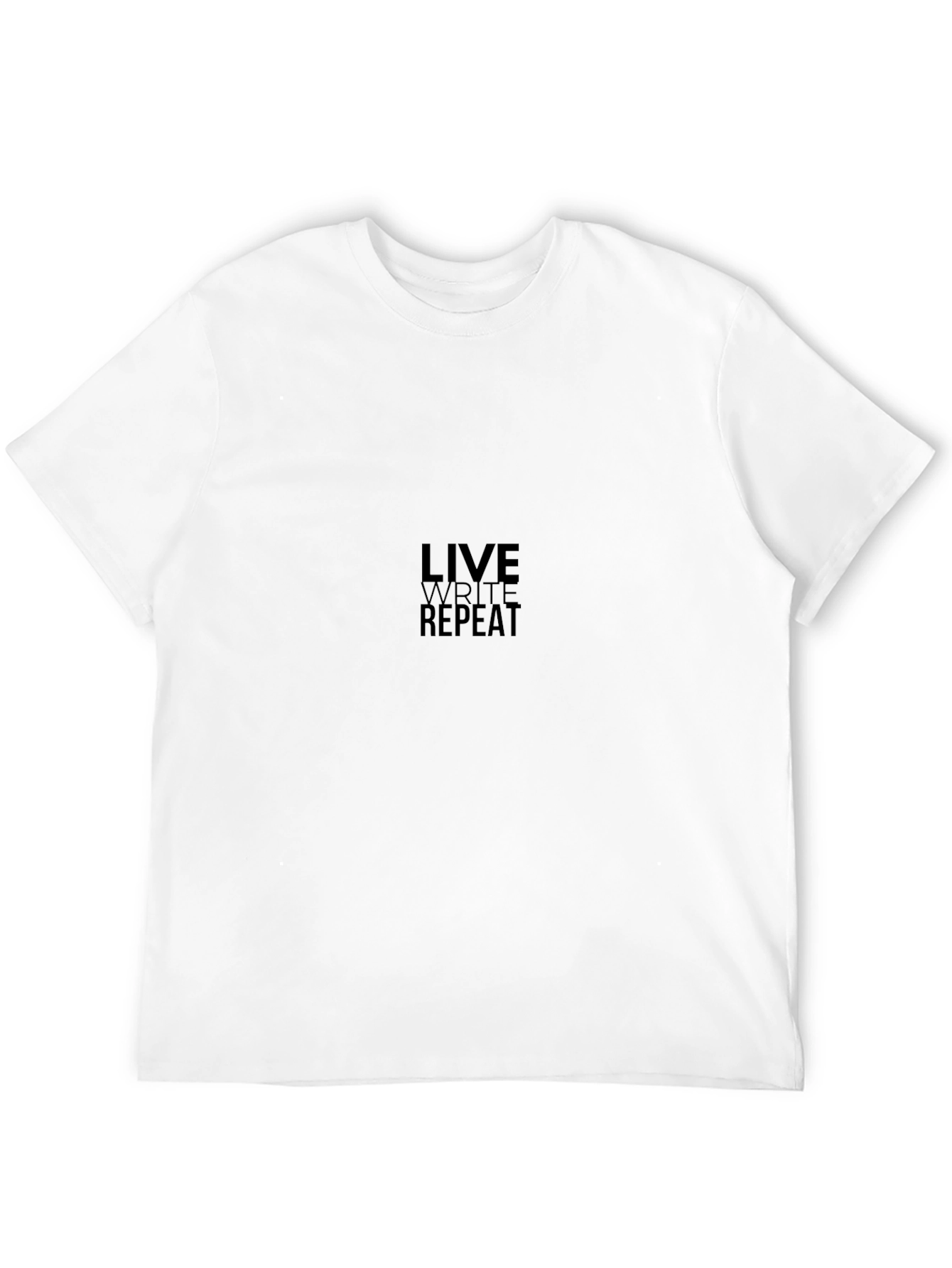 Live Write Repeat Black Graphic Tee