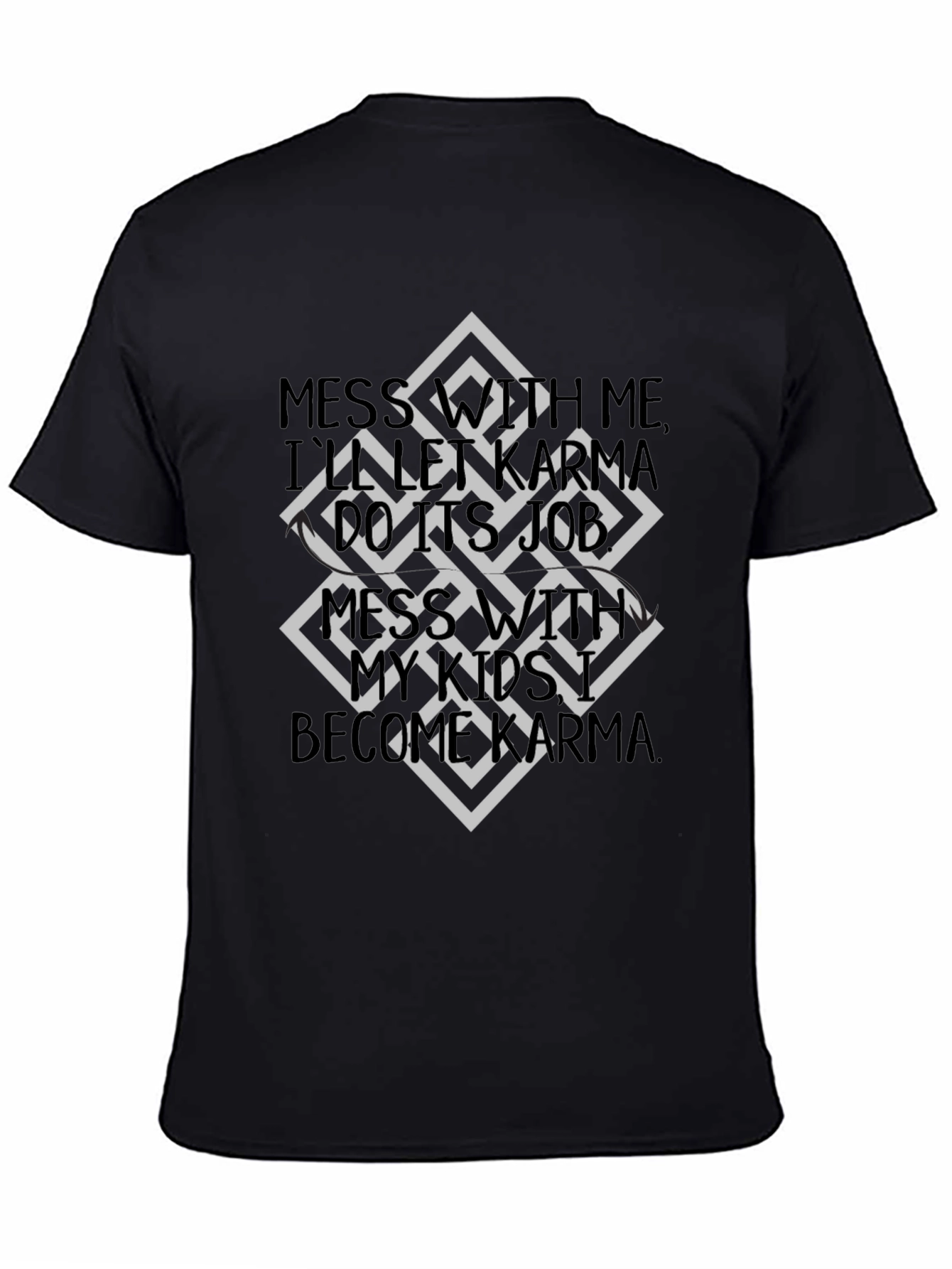 Karma Graphic Tee - Mens Black T-Shirt