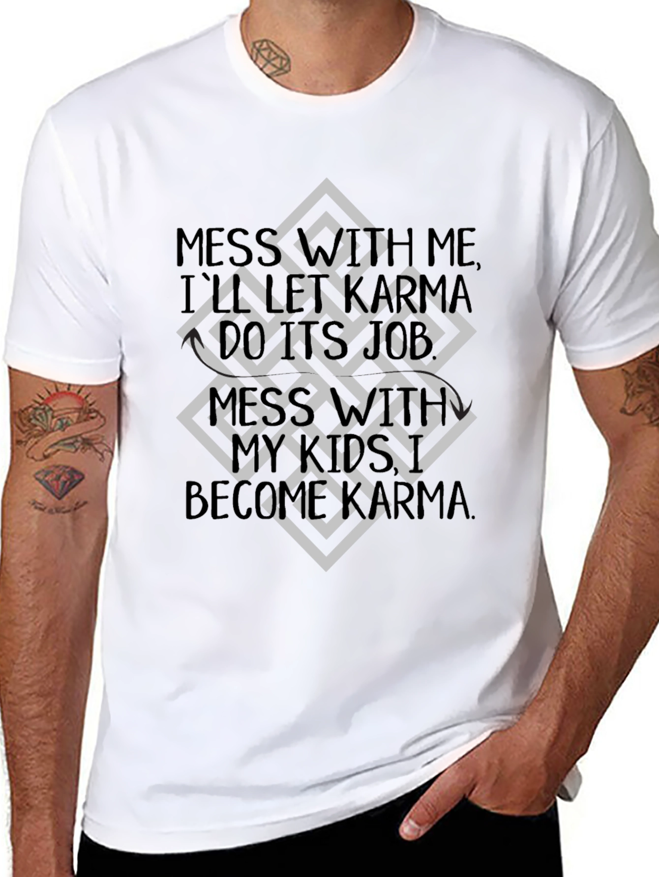 Karma Graphic Tee - Mens Black T-Shirt