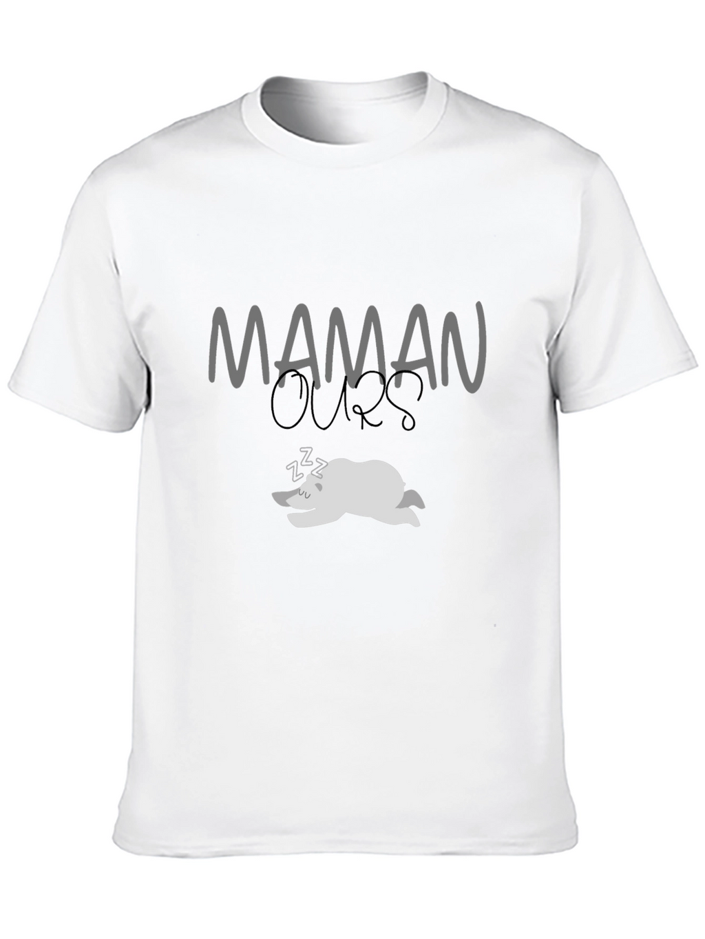 Maman Ours Sleeping Bear Black T-Shirt