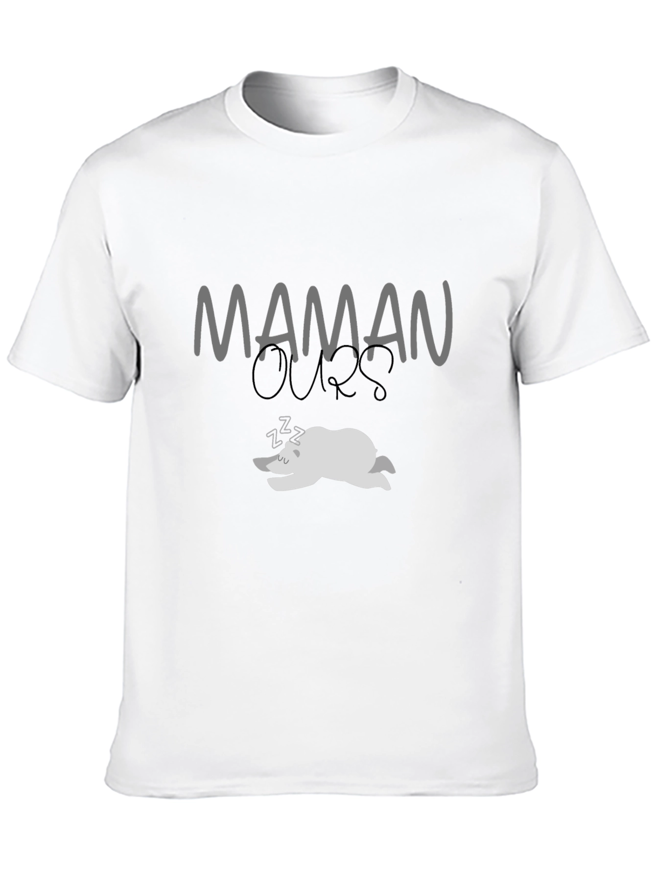 Maman Ours Sleeping Bear Black T-Shirt