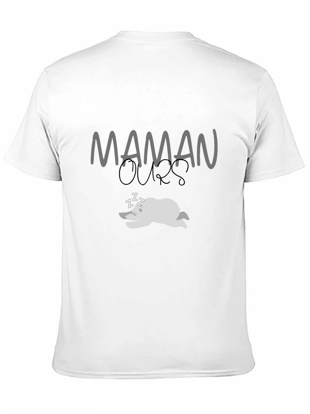 Maman Ours Sleeping Bear Black T-Shirt