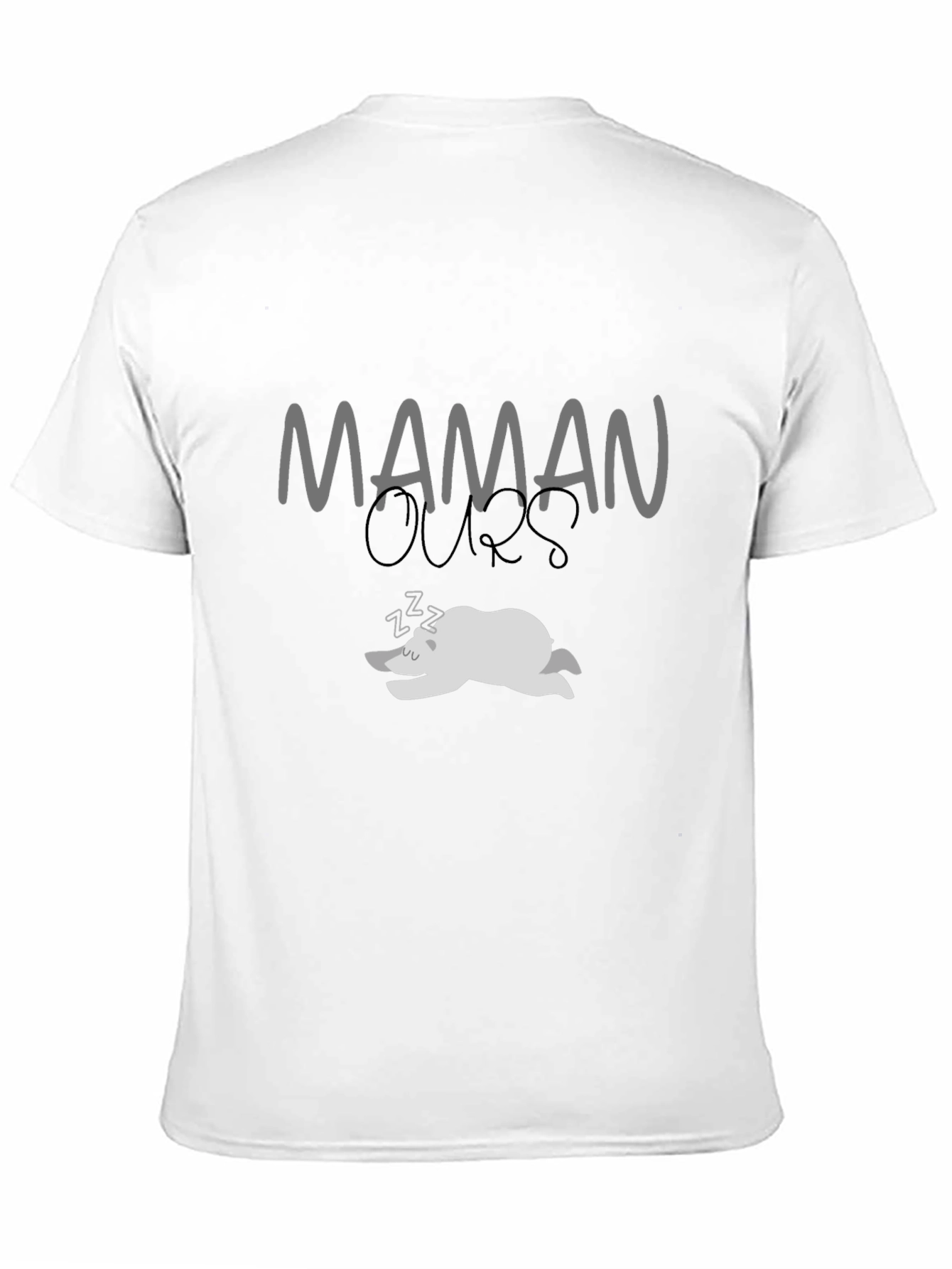 Maman Ours Sleeping Bear Black T-Shirt