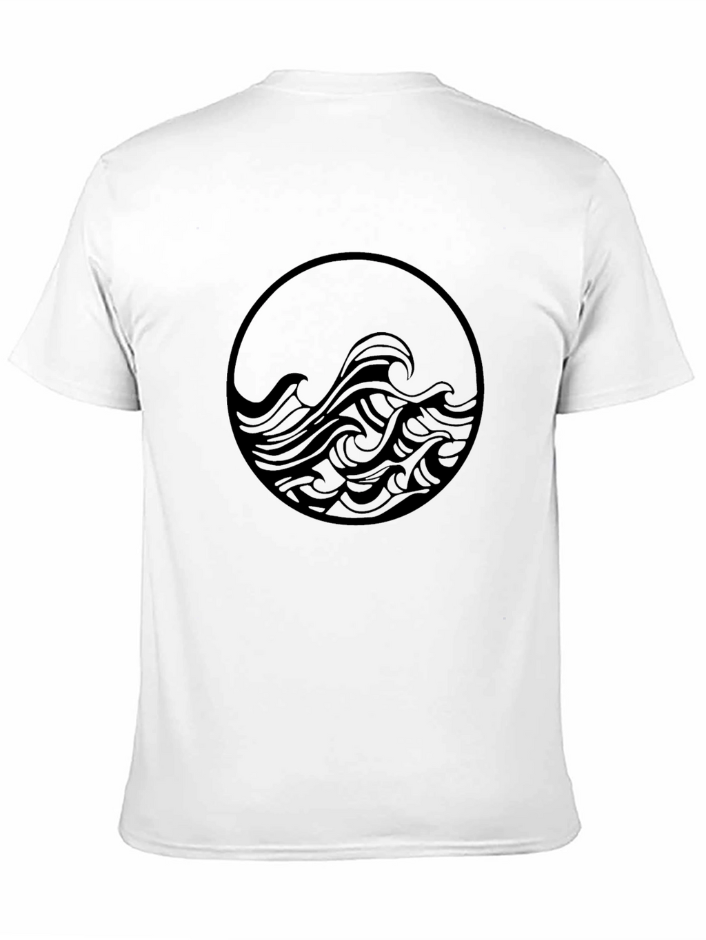 Black Wave Circle Graphic Tee