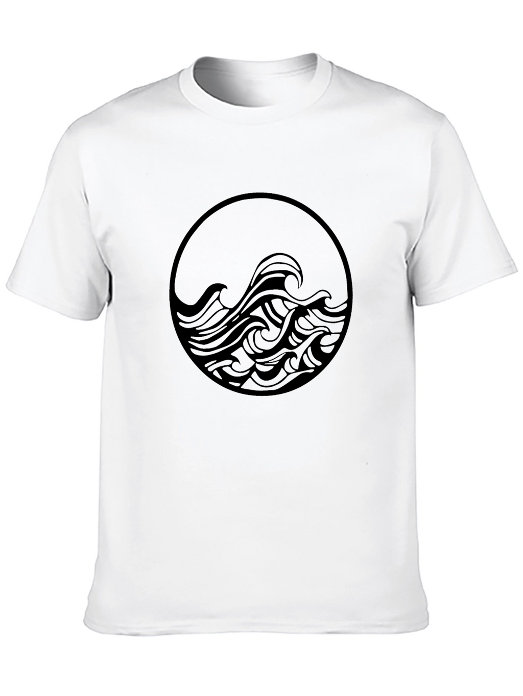 Black Wave Circle Graphic Tee