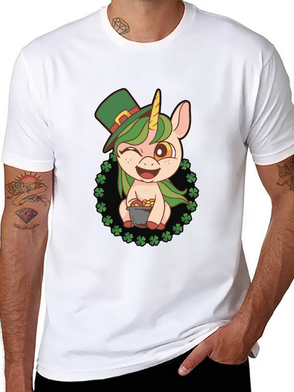 Lucky Unicorn St. Patricks Day T-Shirt