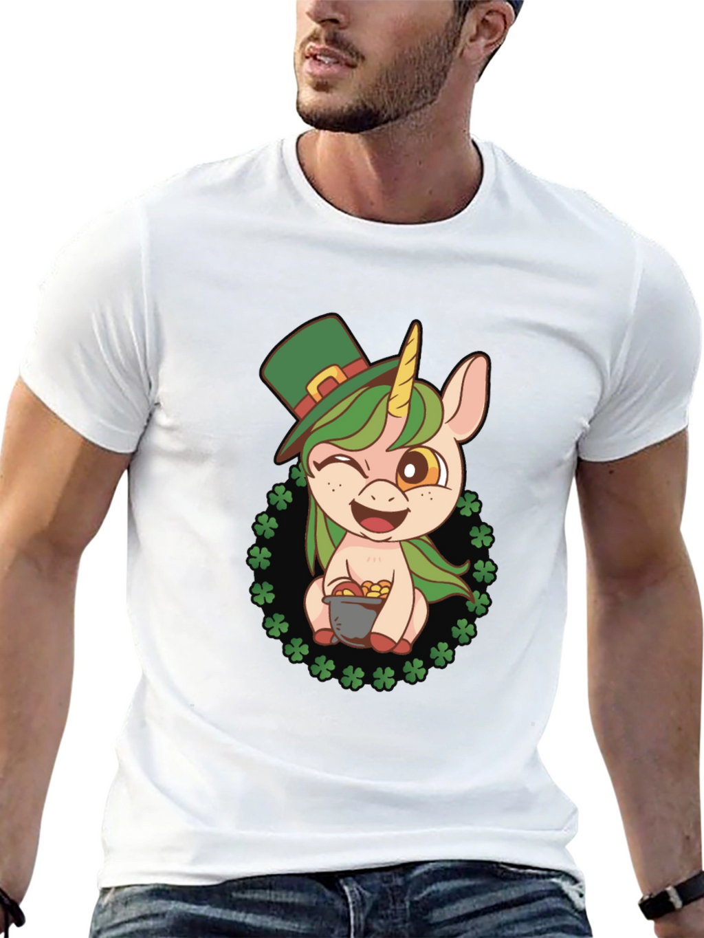 Lucky Unicorn St. Patricks Day T-Shirt