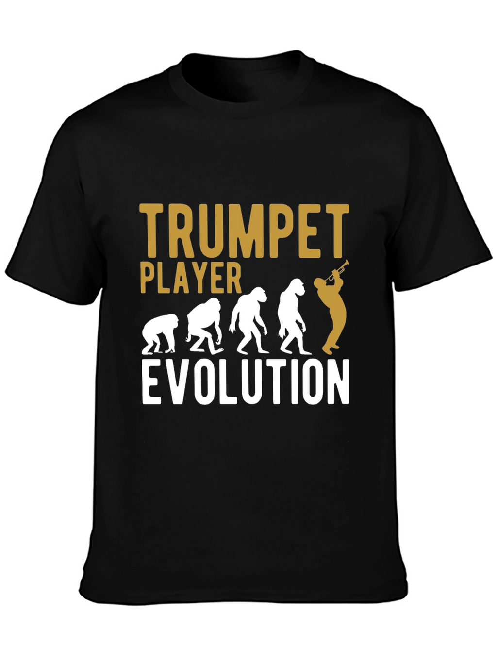 Trumpet Player Evolution T-Shirt - Musician Humor Tee
