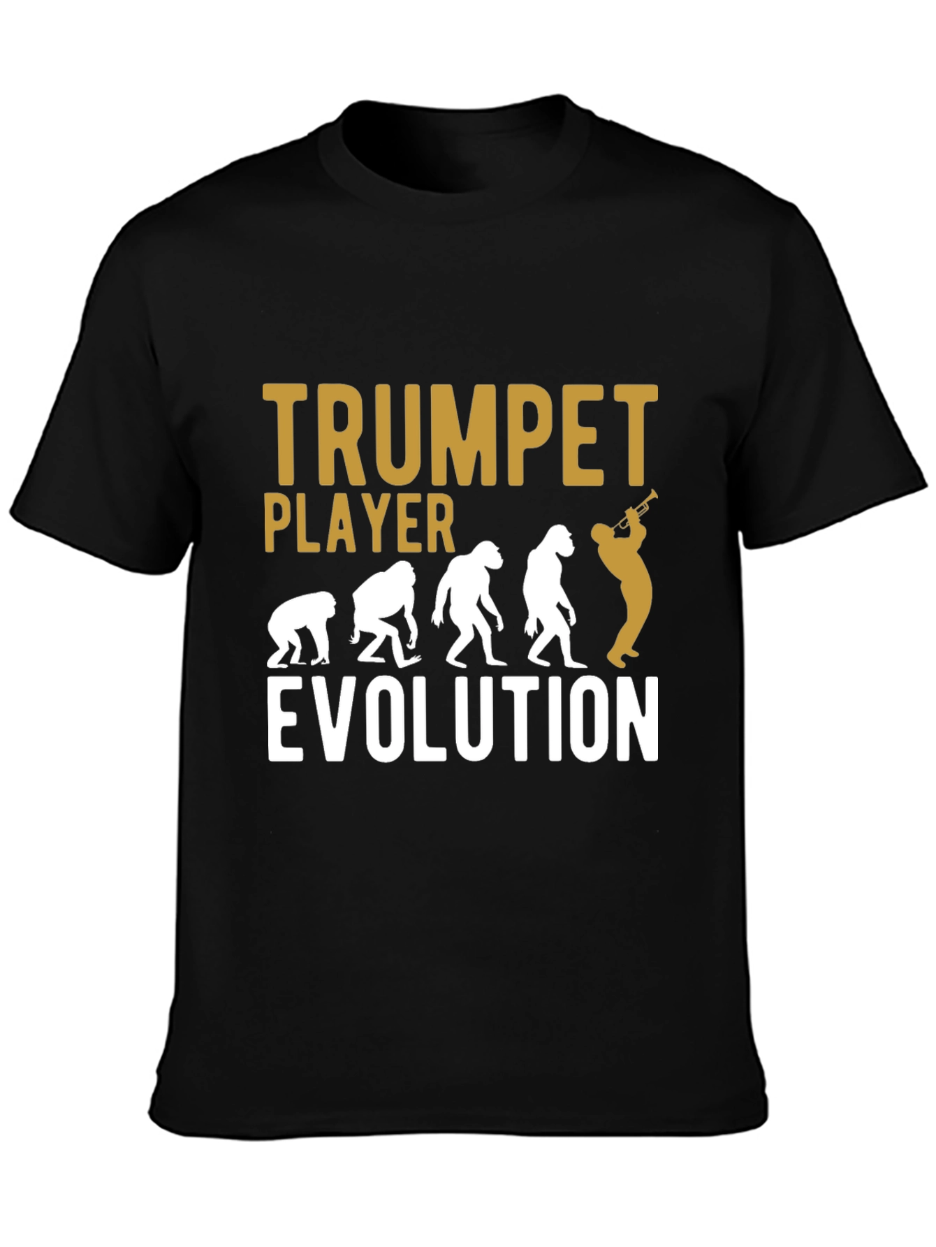 Trumpet Player Evolution T-Shirt - Musician Humor Tee
