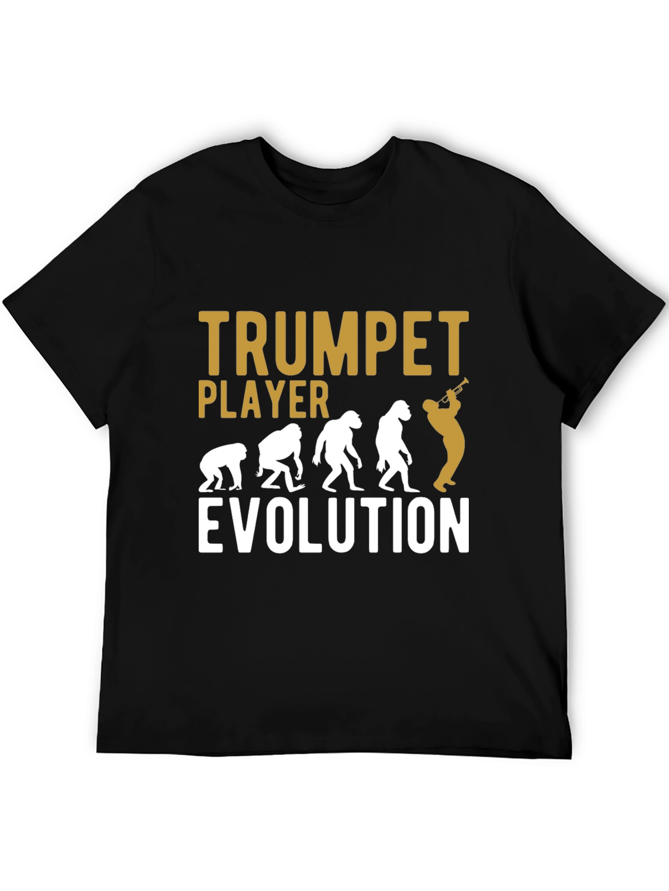 Trumpet Player Evolution T-Shirt - Musician Humor Tee