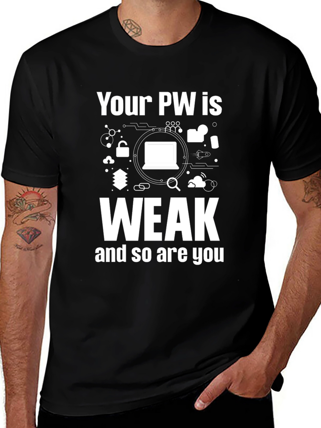 Your PW is Weak Funny T-Shirt